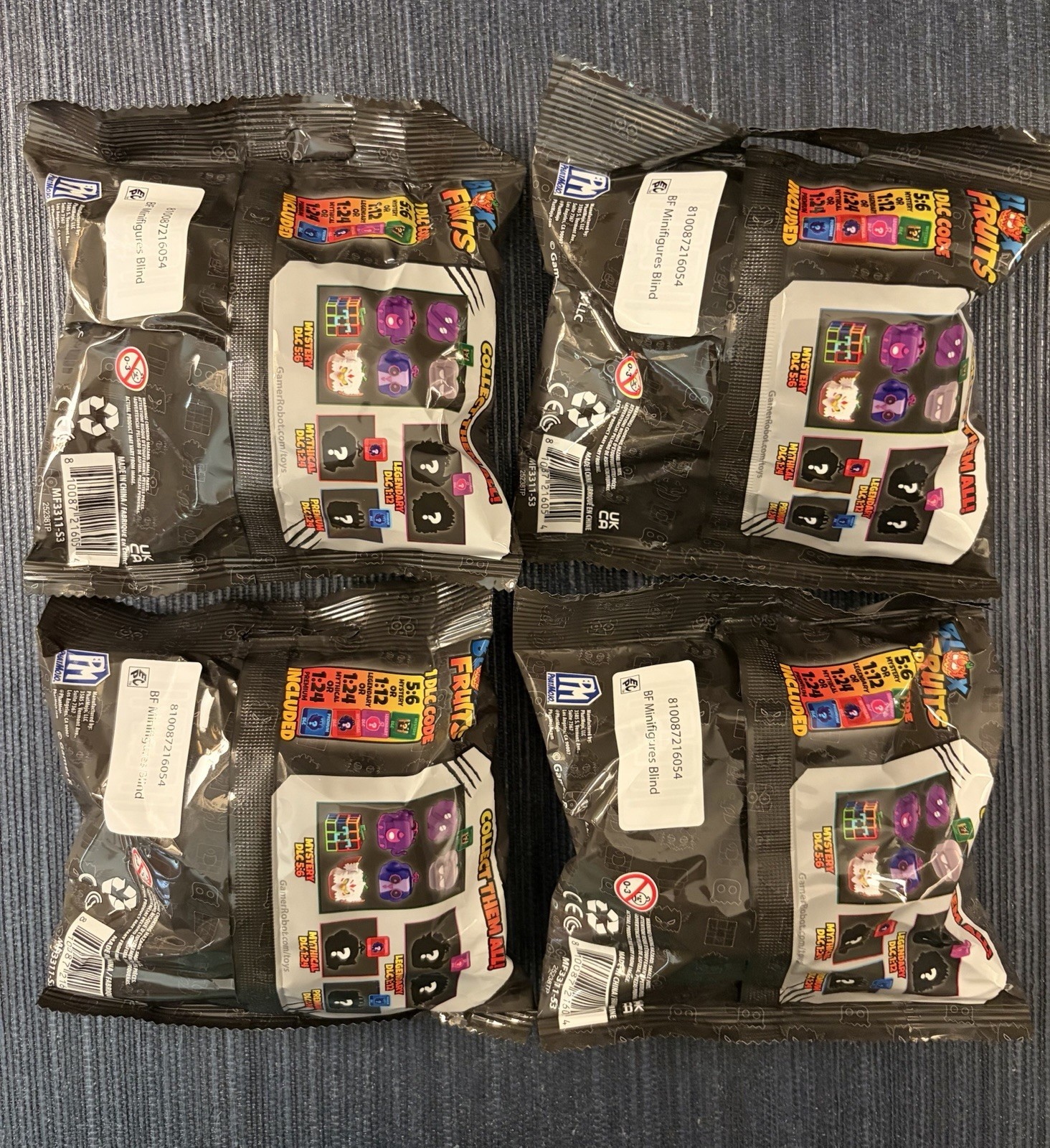 LOT OF 4 BLOX FRUITS SERIES 3 MYSTERY MINI FIGURES ASSORTED *NEW* ✅FAST SHIP✅