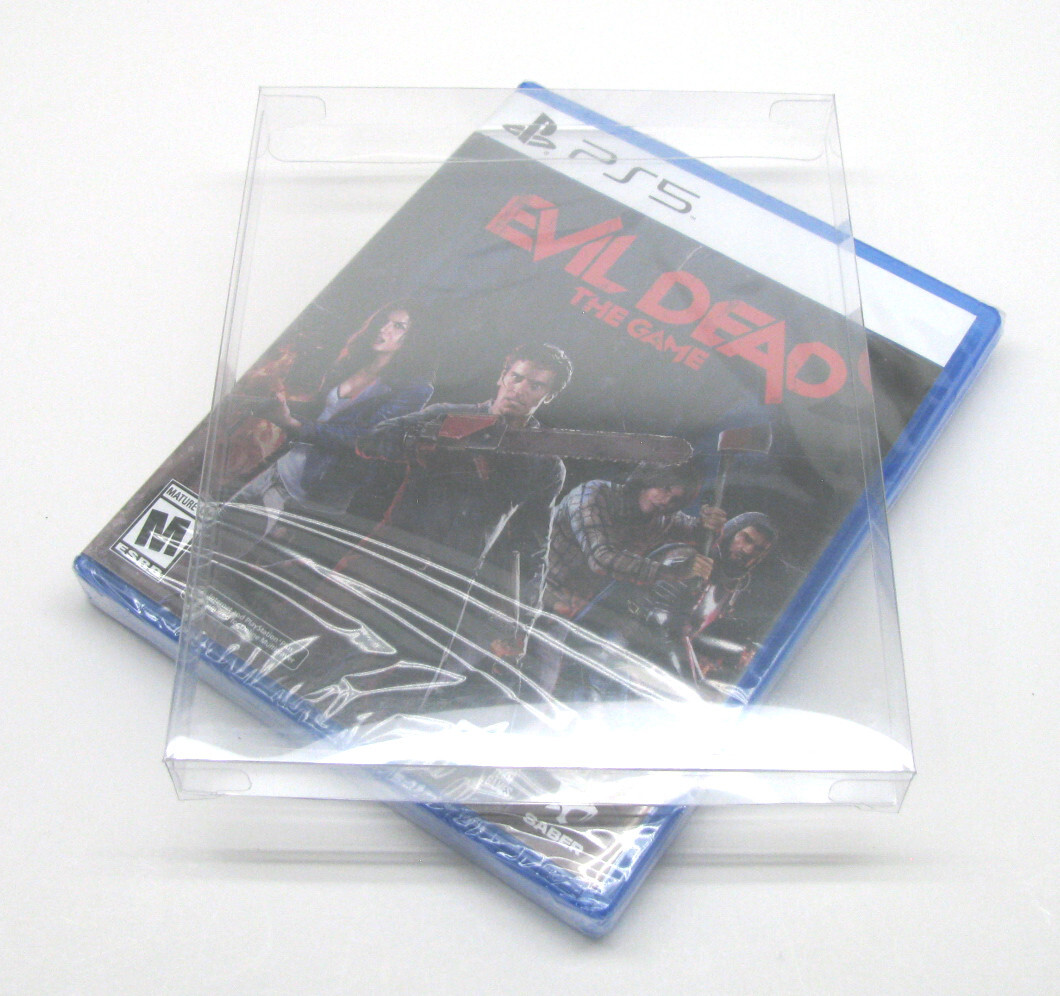 50X SONY PLAYSTATION PS5 CIB GAME – CLEAR PLASTIC PROTECTIVE BOX PROTECTORS CASE