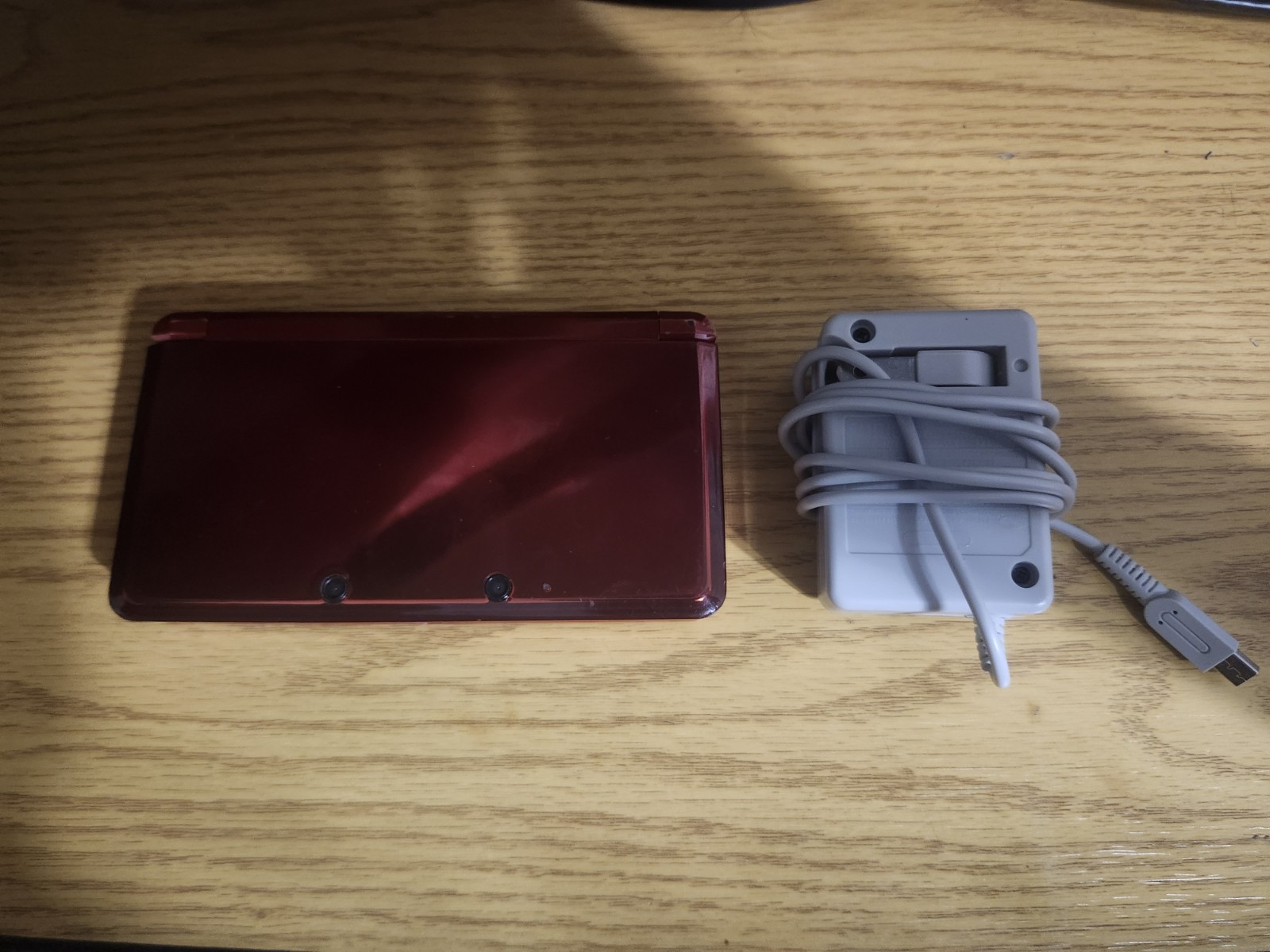 Nintendo 3DS Handheld System – Flame Red Comes With Stylus And Charger. No Game