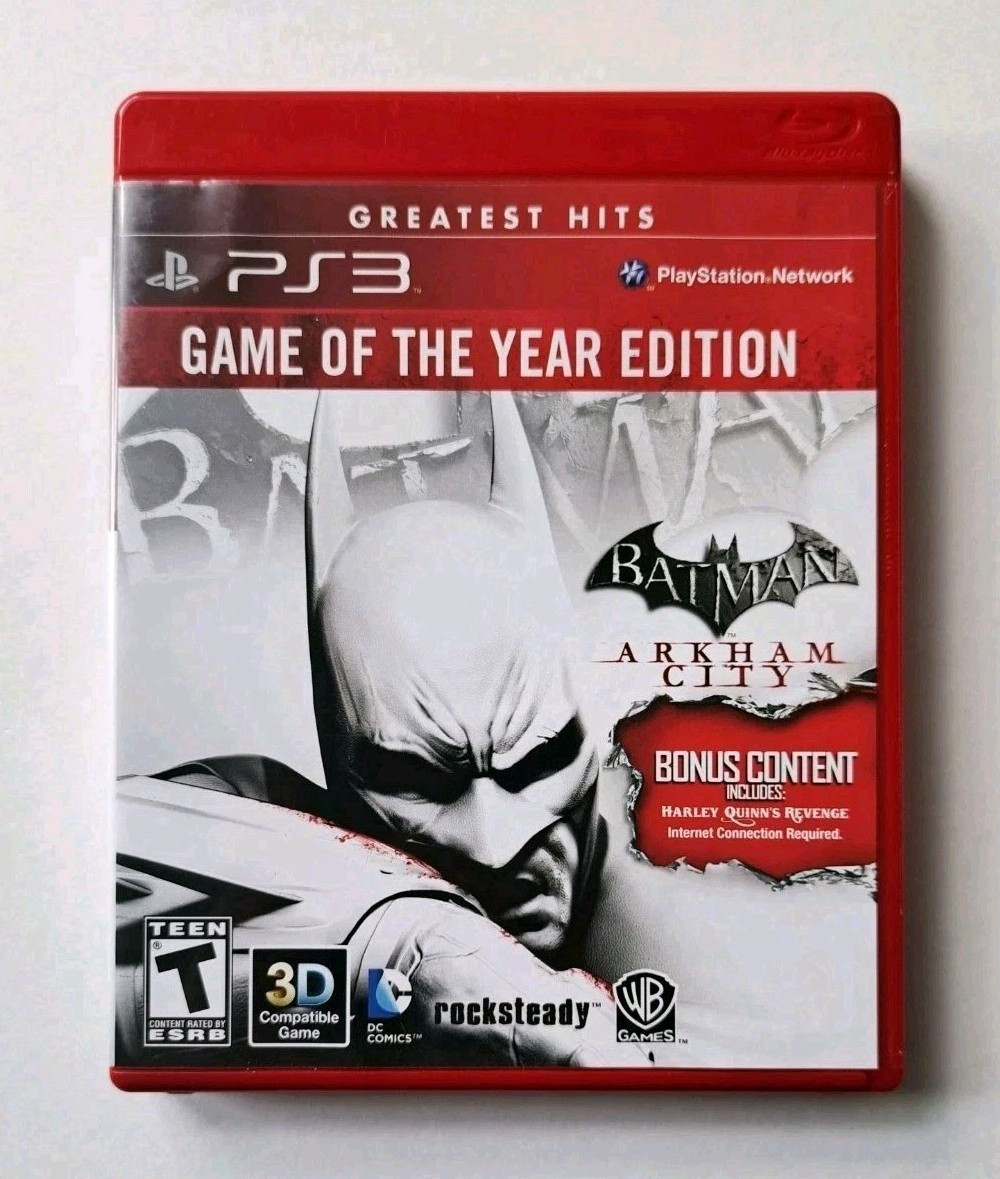Batman: Arkham Bundle Asylum, City, Origins (Sony PlayStation 3, 2009-2013) CIB