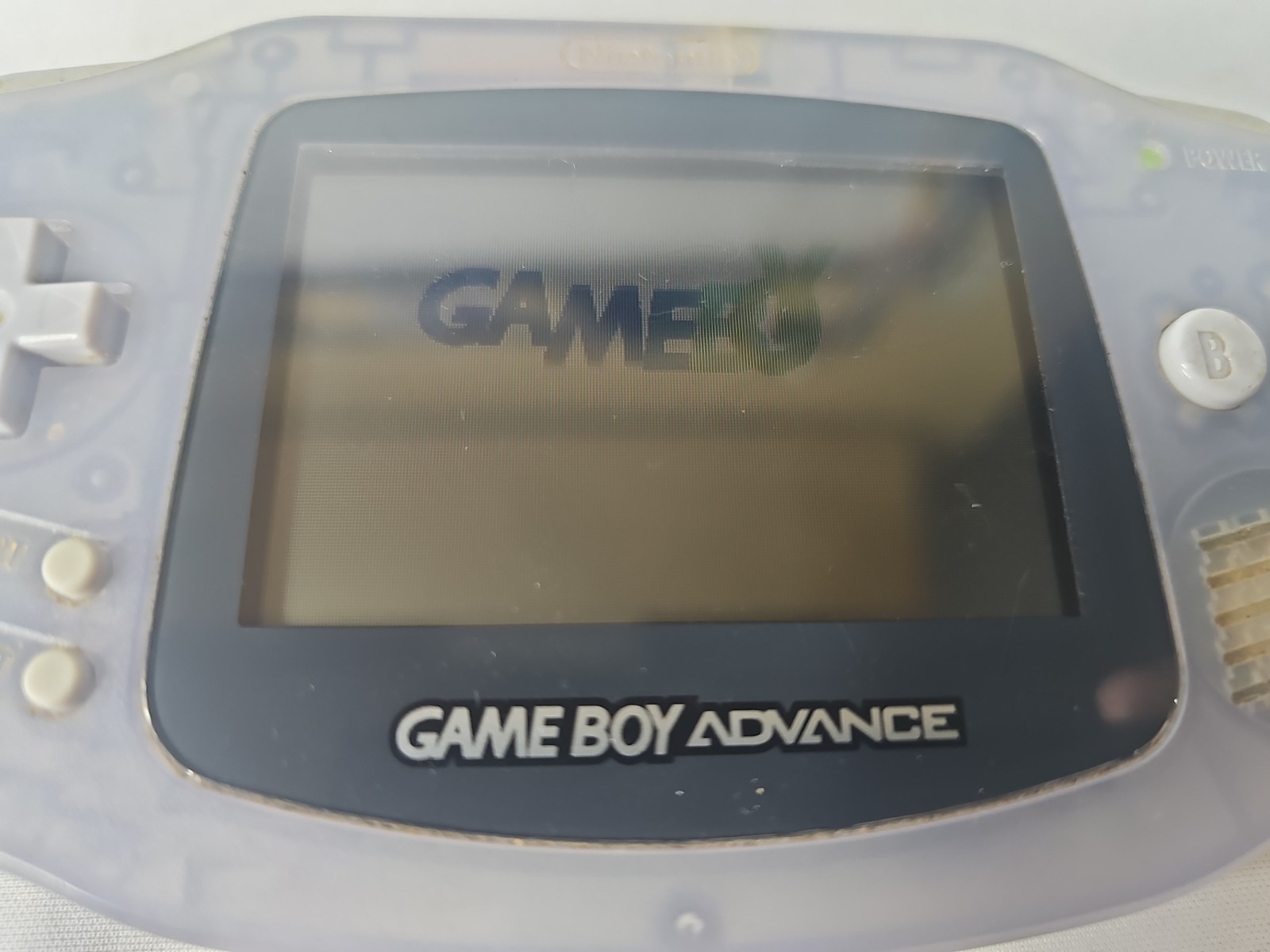 Nintendo Game Boy Advance Handheld Gaming Console Clear Glacier Gray | AGB-001