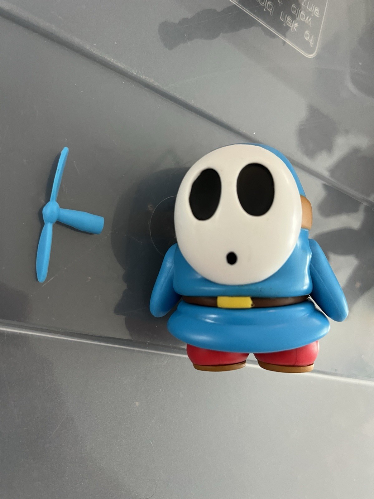 Light Blue Shy Guy Propeller Figure Super Mario World Of Nintendo Jakks Toy RARE