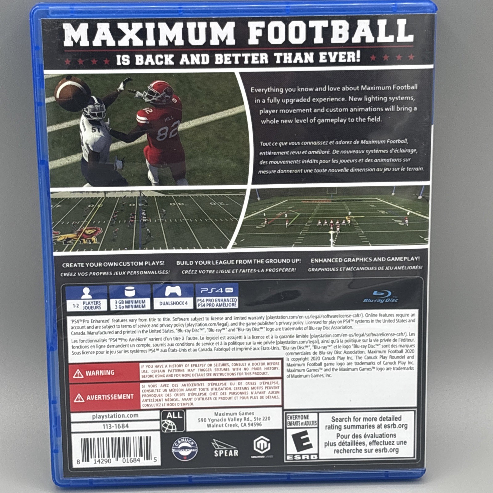 Doug Flutie’s Maximum Football 2020 (Sony PlayStation 4) PS4