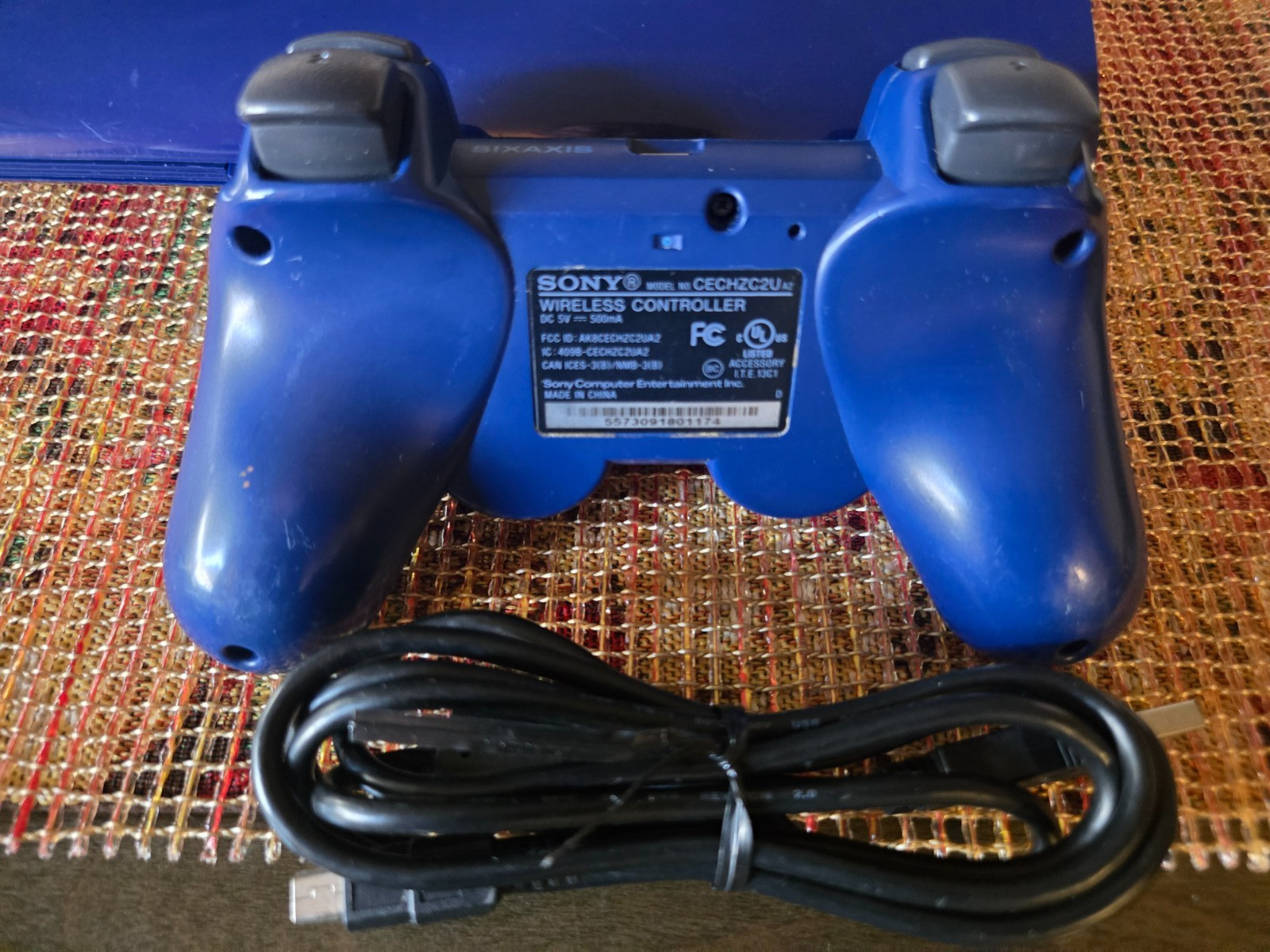Sony PlayStation PS3 Super Slim 250GB Blue Console CECH-4201B W OEM Controller