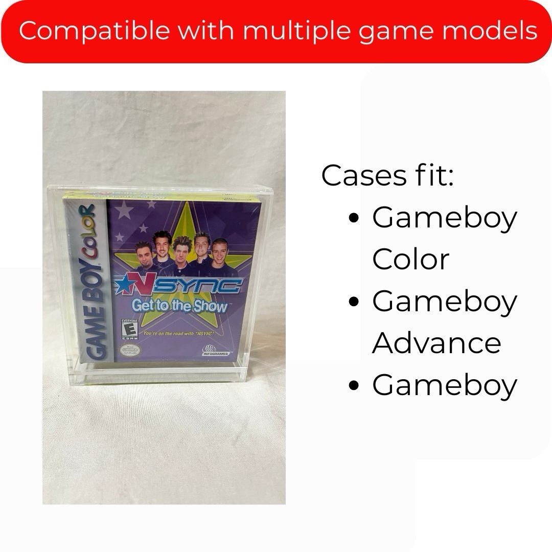 Acrylic Display Case for Nintendo Game Boy, Advance, & Color – UV Protection