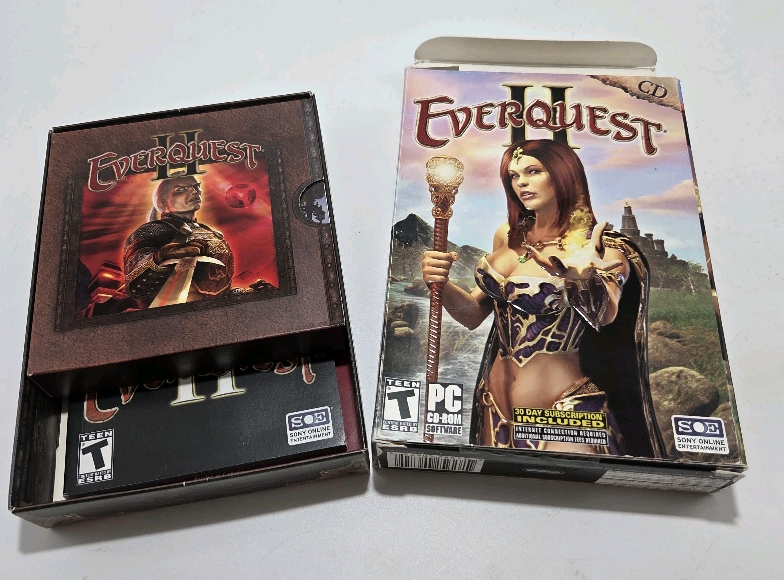 CIB Everquest II Complete 10 Disc Set PC CD-ROM MMORPG Norrath