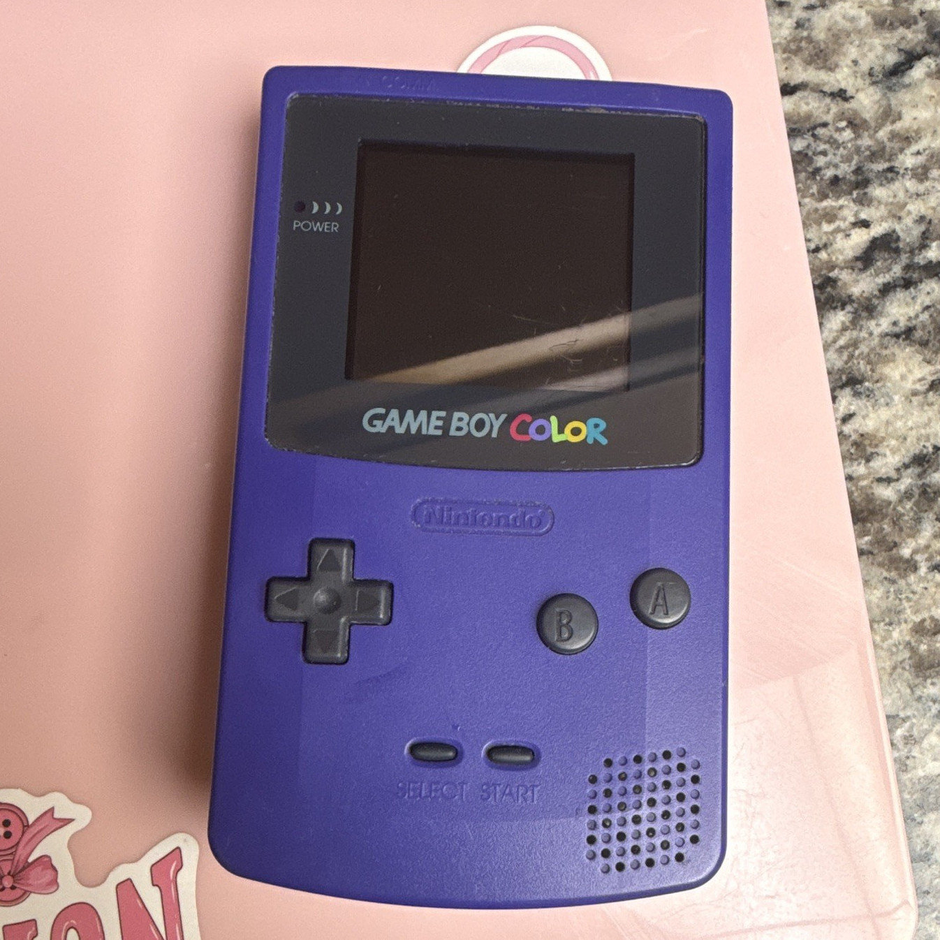 Nintendo Game Boy Color Purple Handheld Console CGB-001 Color Screen NTSC-U/C