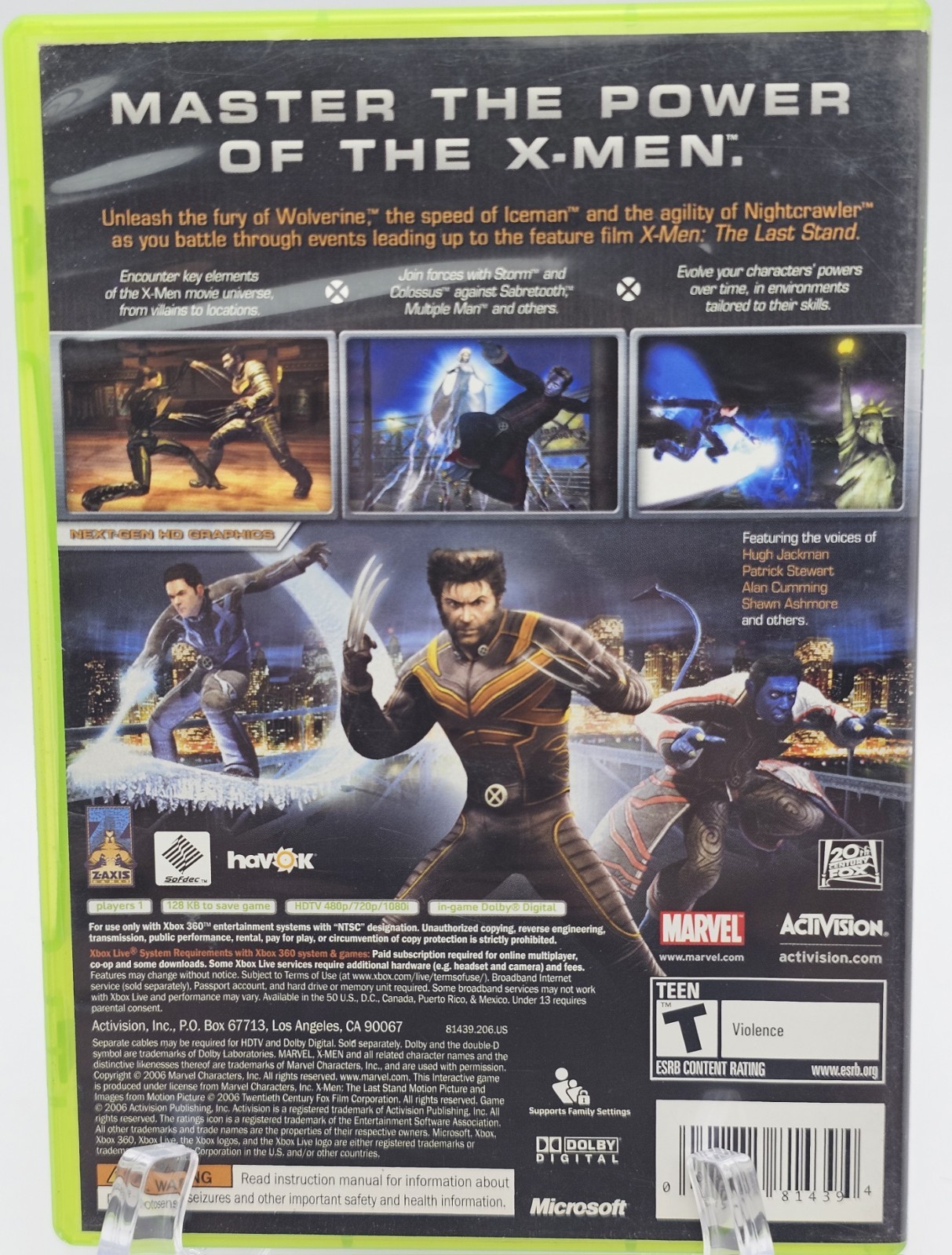X-Men The Official Game Xbox 360 2006 Marvel Microsoft Activision Tested Clean