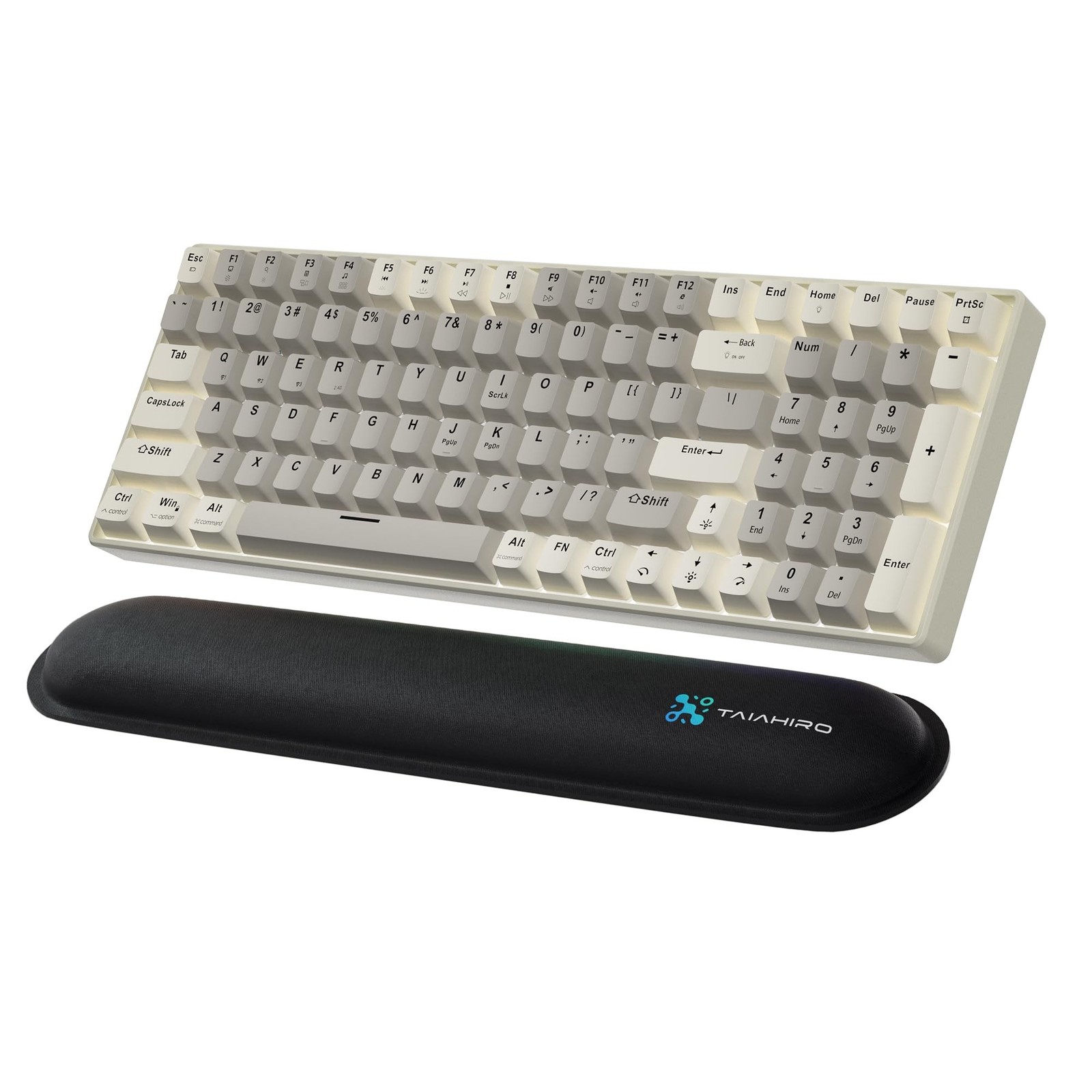 Creamy Mechanical Gaming Keyboard Wireless – 100 Keys Hot-Swappable Retro Des…