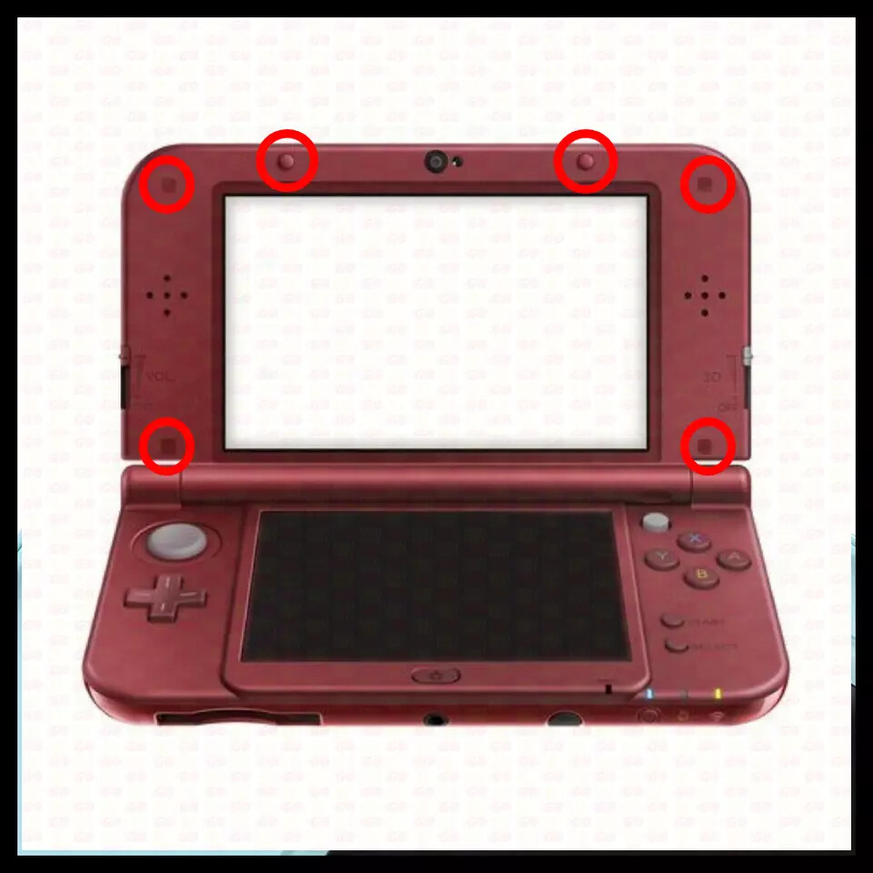 Screw Hole Rubber Dust Cover Plug for Nintendo: New 3DS XL/LL – Black/White/Red