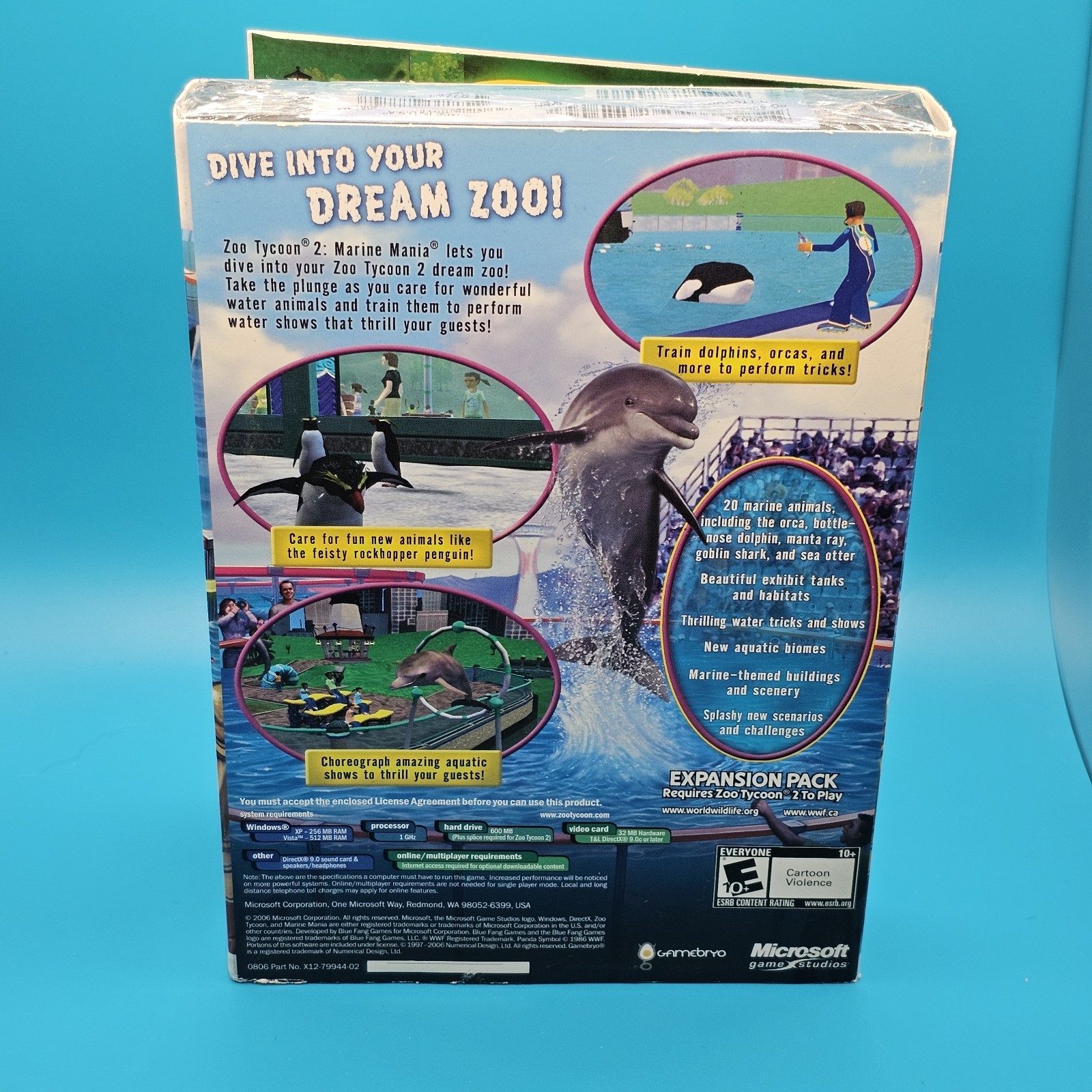 Zoo Tycoon 2Marine Mania Expansion Pack – Windows PC – Slip Cover – New Sealed!