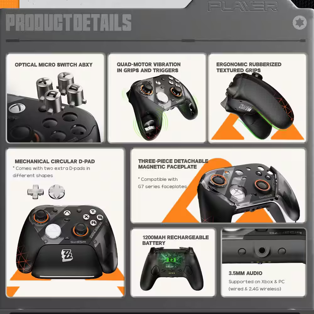 GameSir – G7 Pro Wireless Xbox Series X|S|One, PC, Android Controller, TMR St…