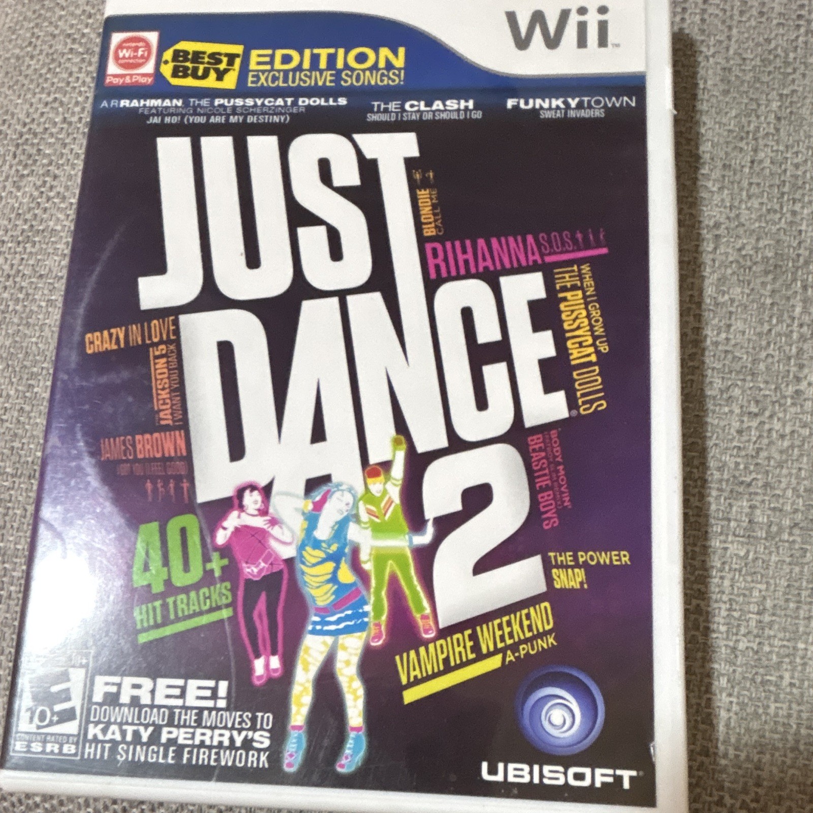 Ubisoft Just Dance 2 Just Dance Series Nintendo Wii Music Dance E10+ 2010 Manual