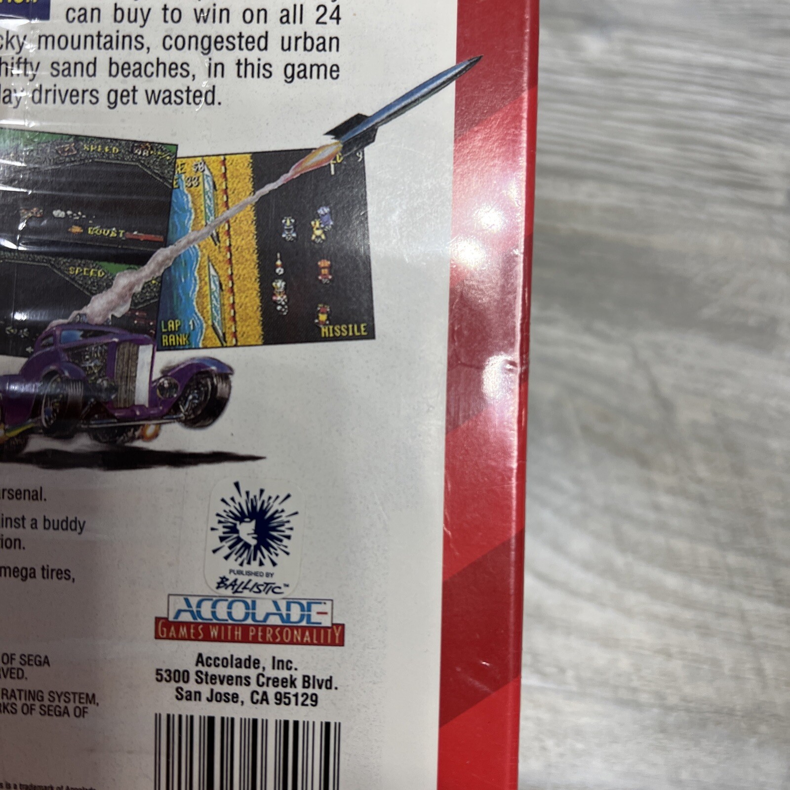 Combat Cars Factory Sealed! (Sega Genesis, 1994) WATA VGA CGC? Cardboard Box