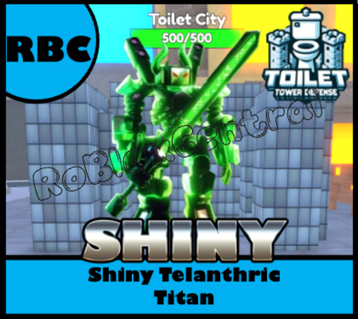 SHINY TELANTHRIC TITAN – CHEAP TOILET TOWER DEFENSE – TTD UNIT