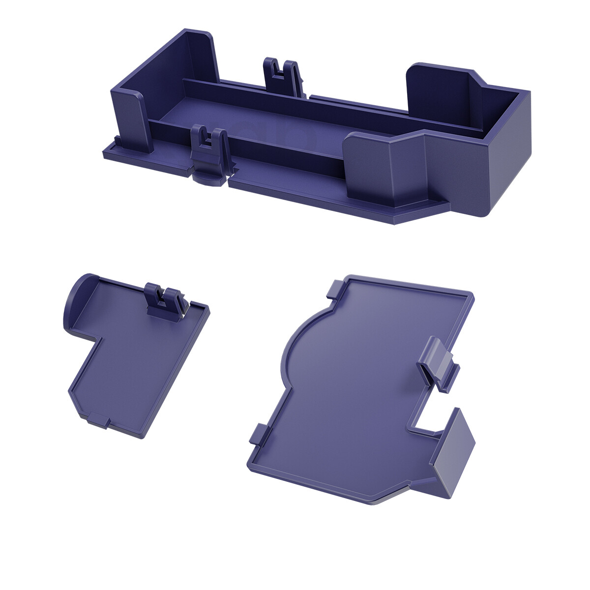 Indigo Replacement Purple Port Covers Door Set for NGC Nintendo Gamecube Console