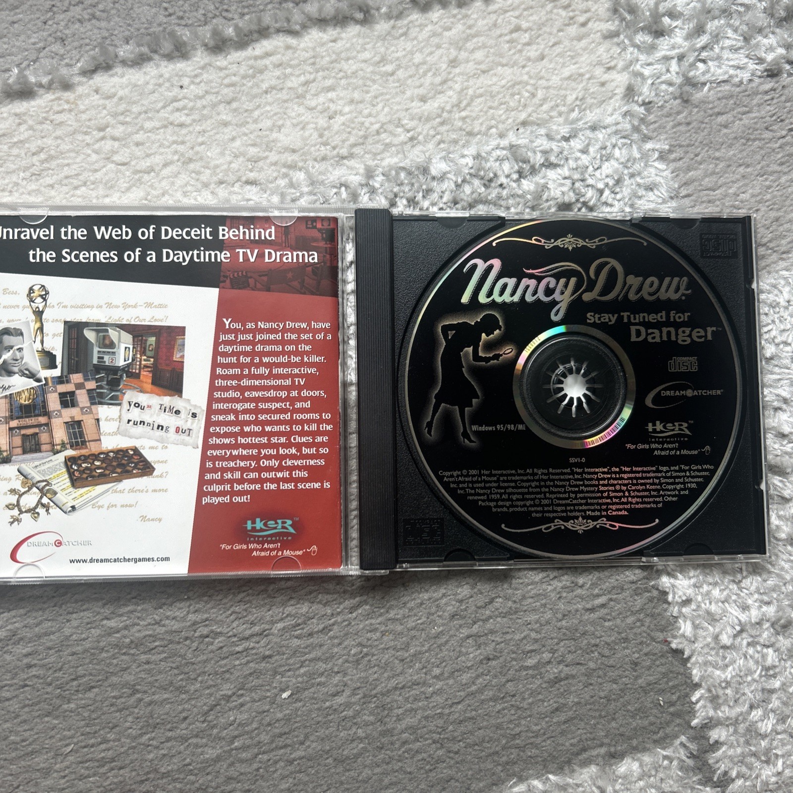 Lot of 2 Nancy Drew 3D Interactive Mystery Windows PC Games Royal Tower Danger