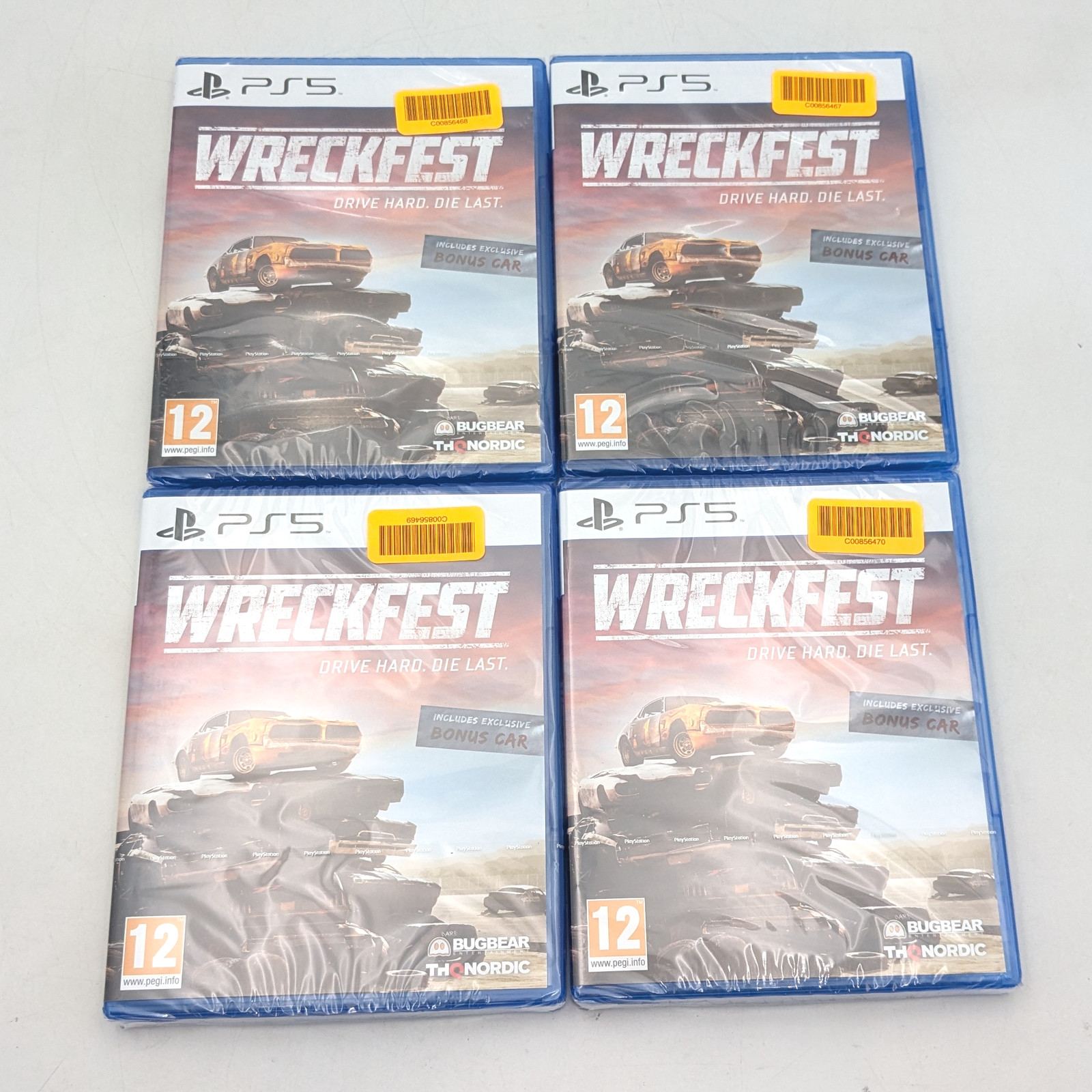 Wreckfest For Sony Playstation 5 Video Game Demolition Derby PEGI 12 Lot of 4