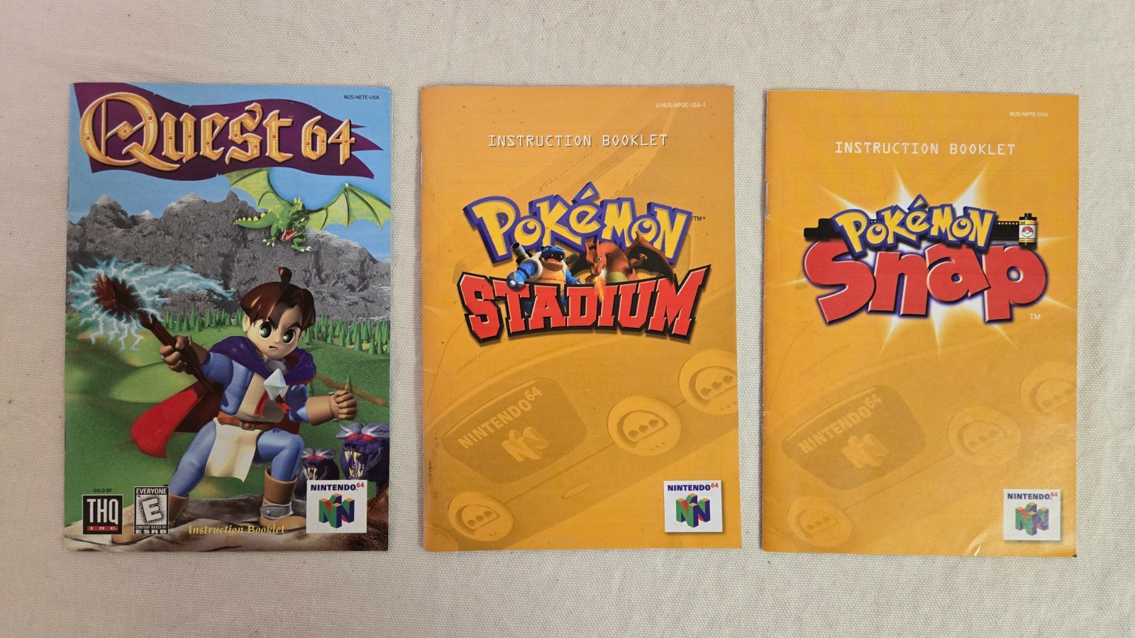 Nintendo 64 Manual Lot – You Pick – ~READ DESCRIPTION~