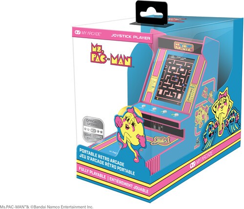 MyArcade DGUNL-7074 Joystick Player Ms. Pac-Man Portable Retro Arcade [New ]