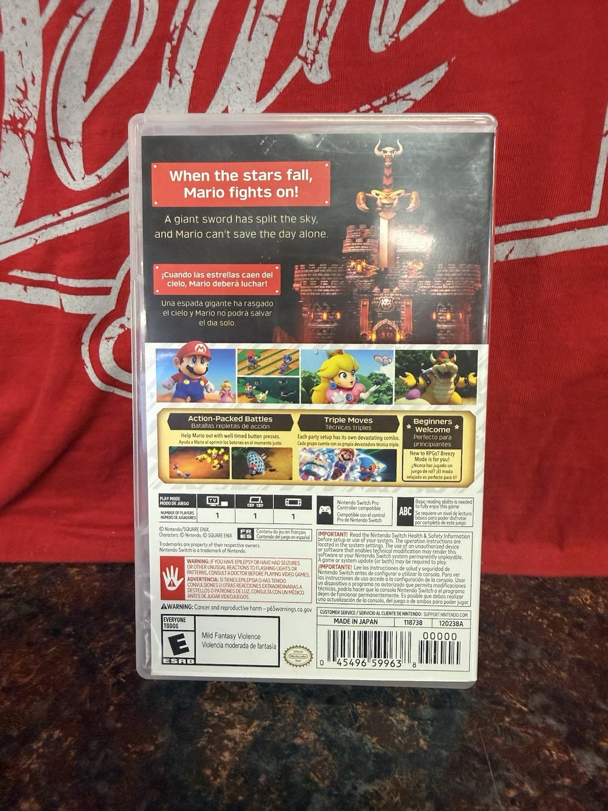 Nintendo Switch Super Mario RPG Game (LOOK)
