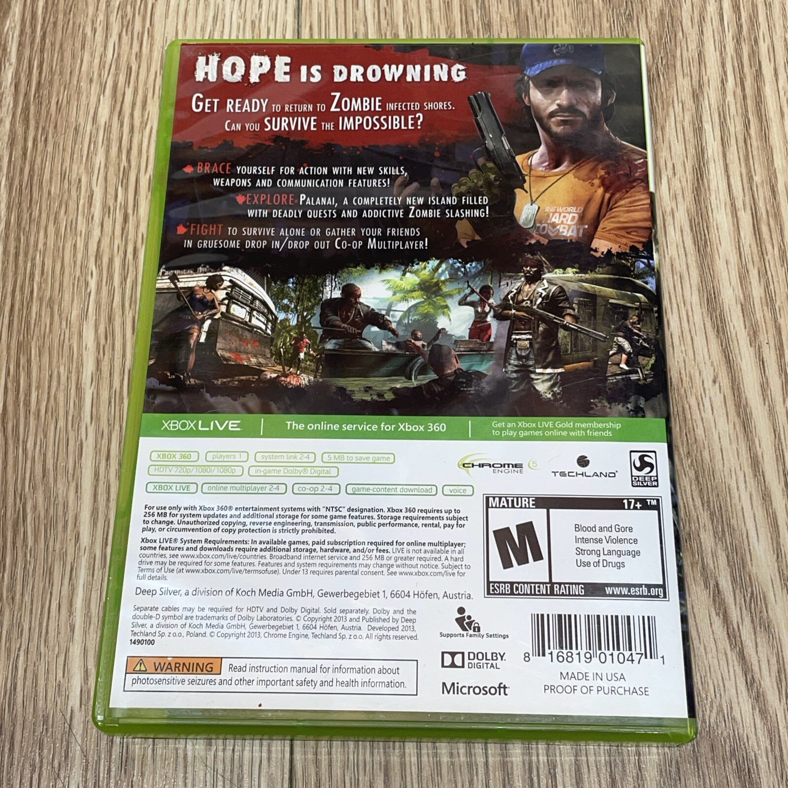 Dead Island: Riptide (Microsoft Xbox 360, 2013)