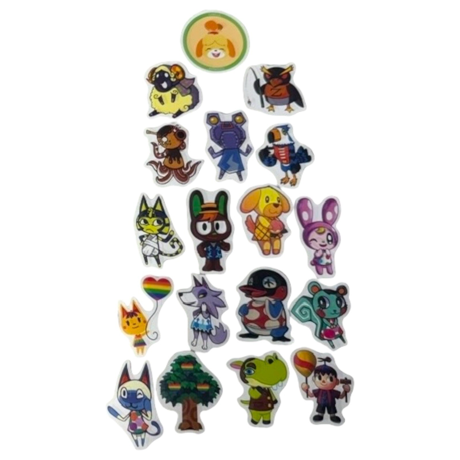 Animal Crossing Sticker Set Nintendo 50 Pieces Multicolor Accessories Brand New