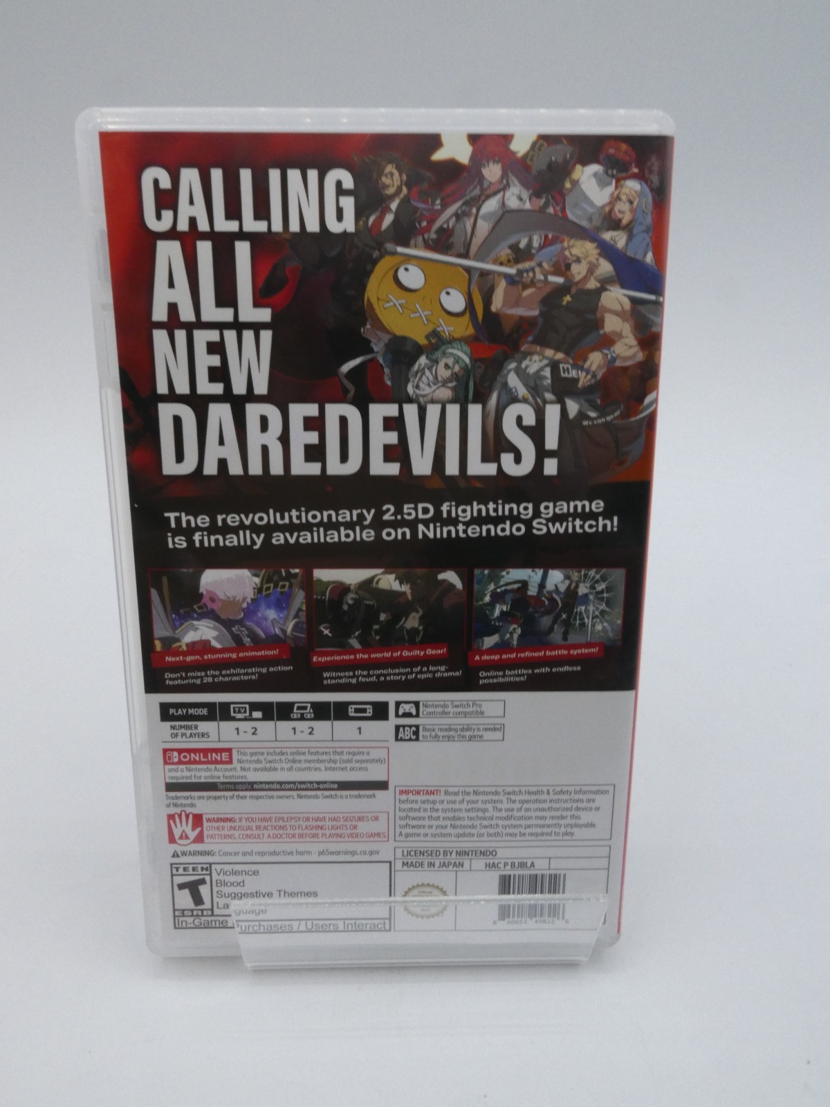 Guilty Gear-Strive – Nintendo Switch Game in Case Used Tested US Version