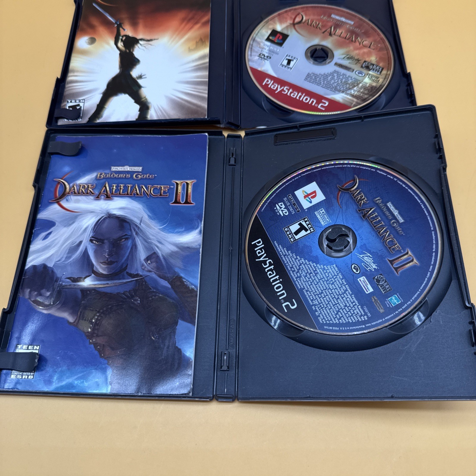 Baldur’s Gate Dark Alliance 1 & 2 – PS2 Game Bundle – CIB – Tested & Working