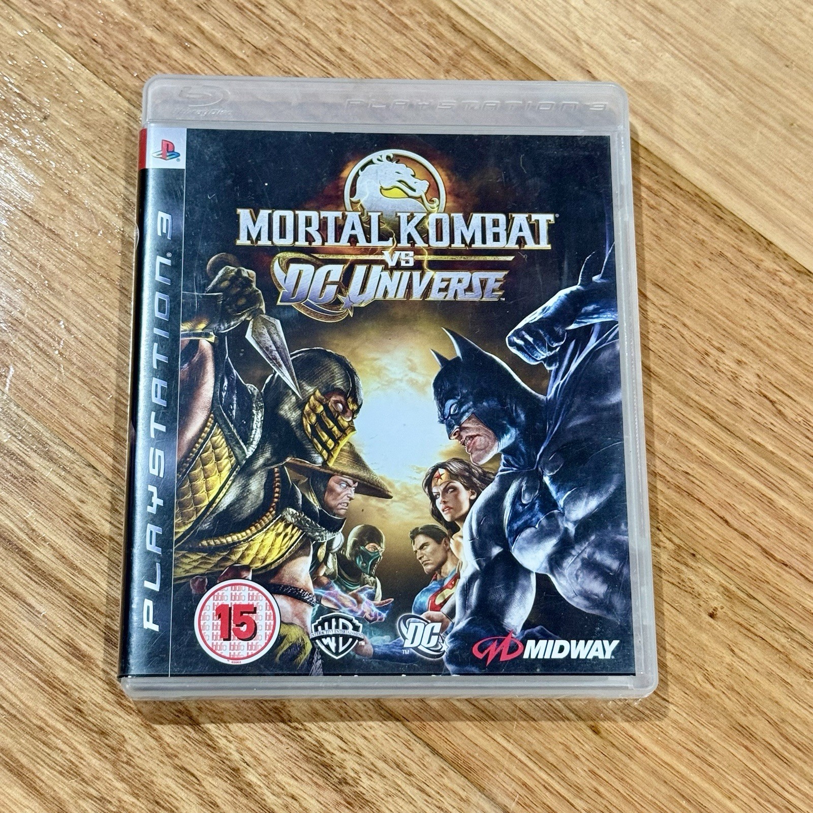 MORTAL KOMBAT VS DC UNIVERSE Sony PLAYSTATION 3 PS3 GAME INCLUDES MANUAL Batman