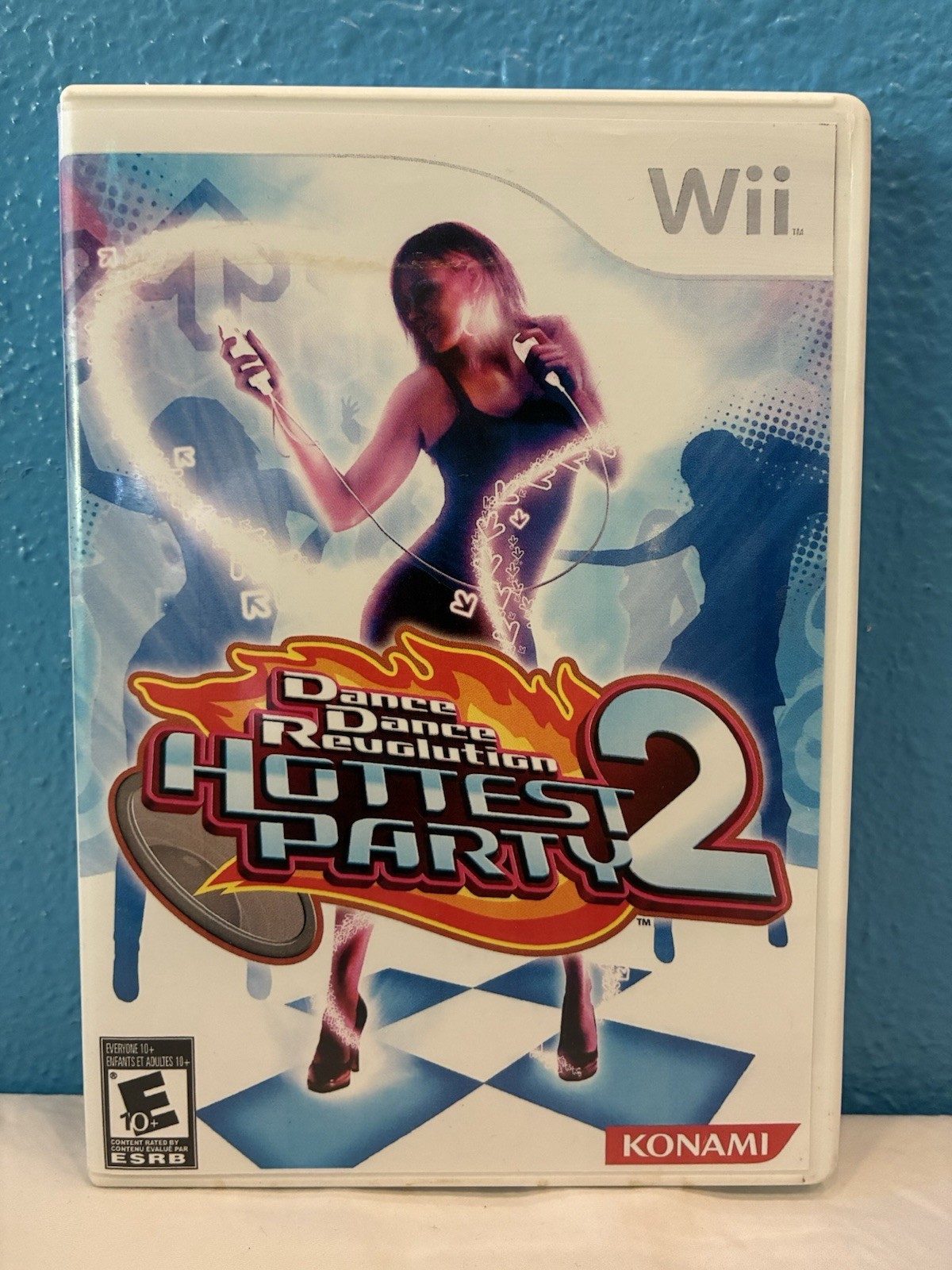 Dance Dance Revolution Hottest Party 1&2 Nintendo Wii Bundle w/ Dance Pad Mat