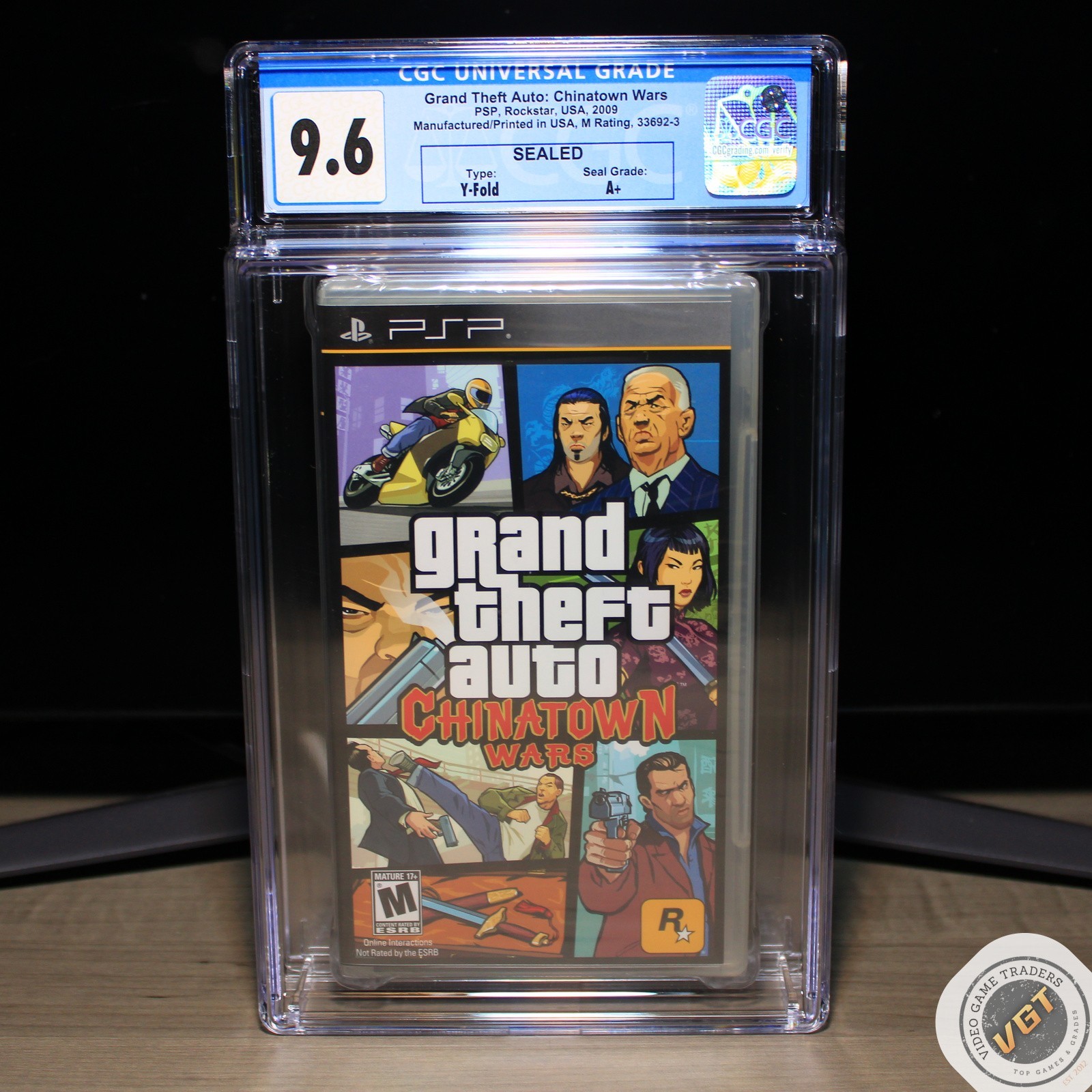 CGC 9.6 A+ – Grand Theft Auto: Chinatown Wars 1ST PRINT Sony PSP 2009 NEW!