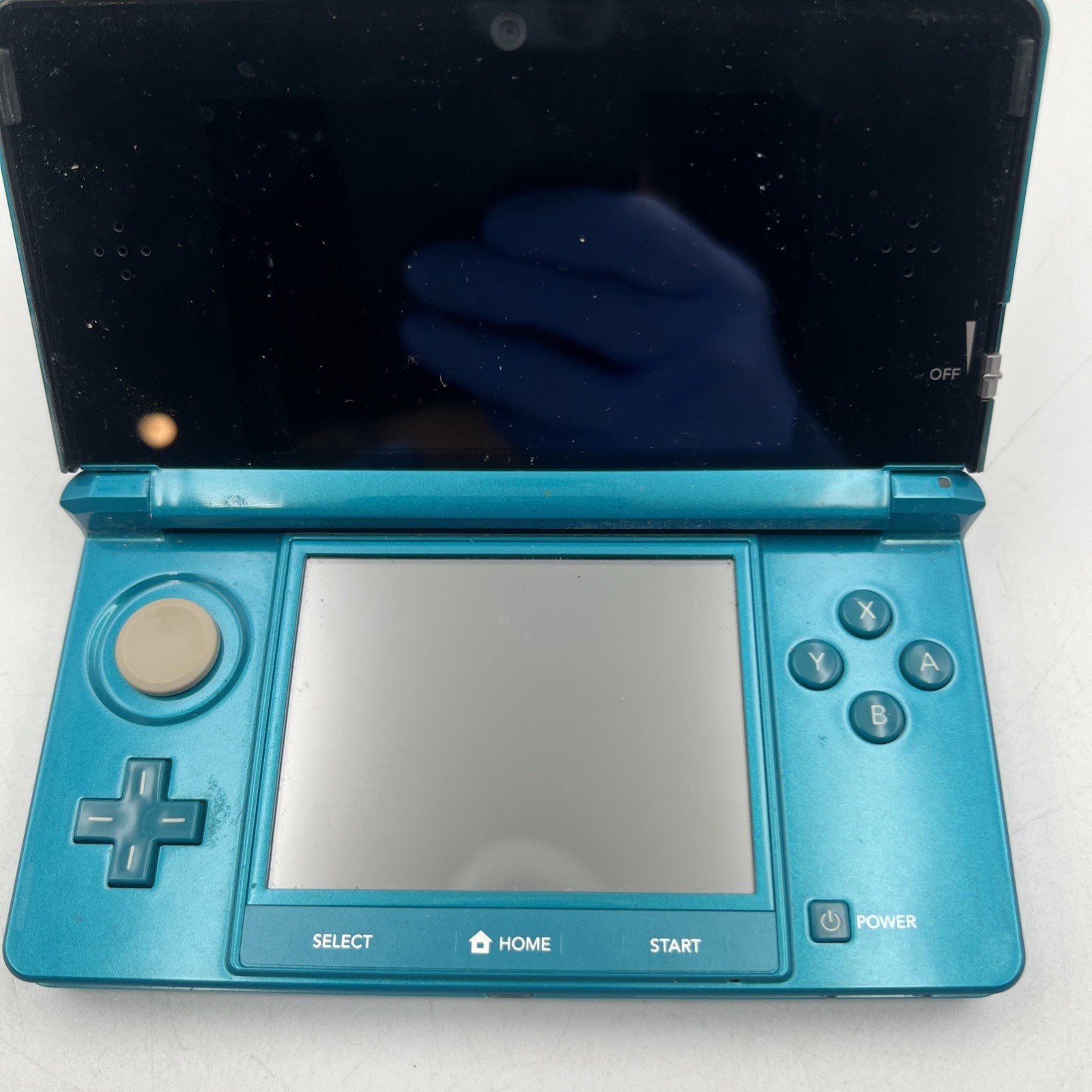 Nintendo 3DS Handheld System Aqua Blue NO CHARGER. TESTED WORKING.