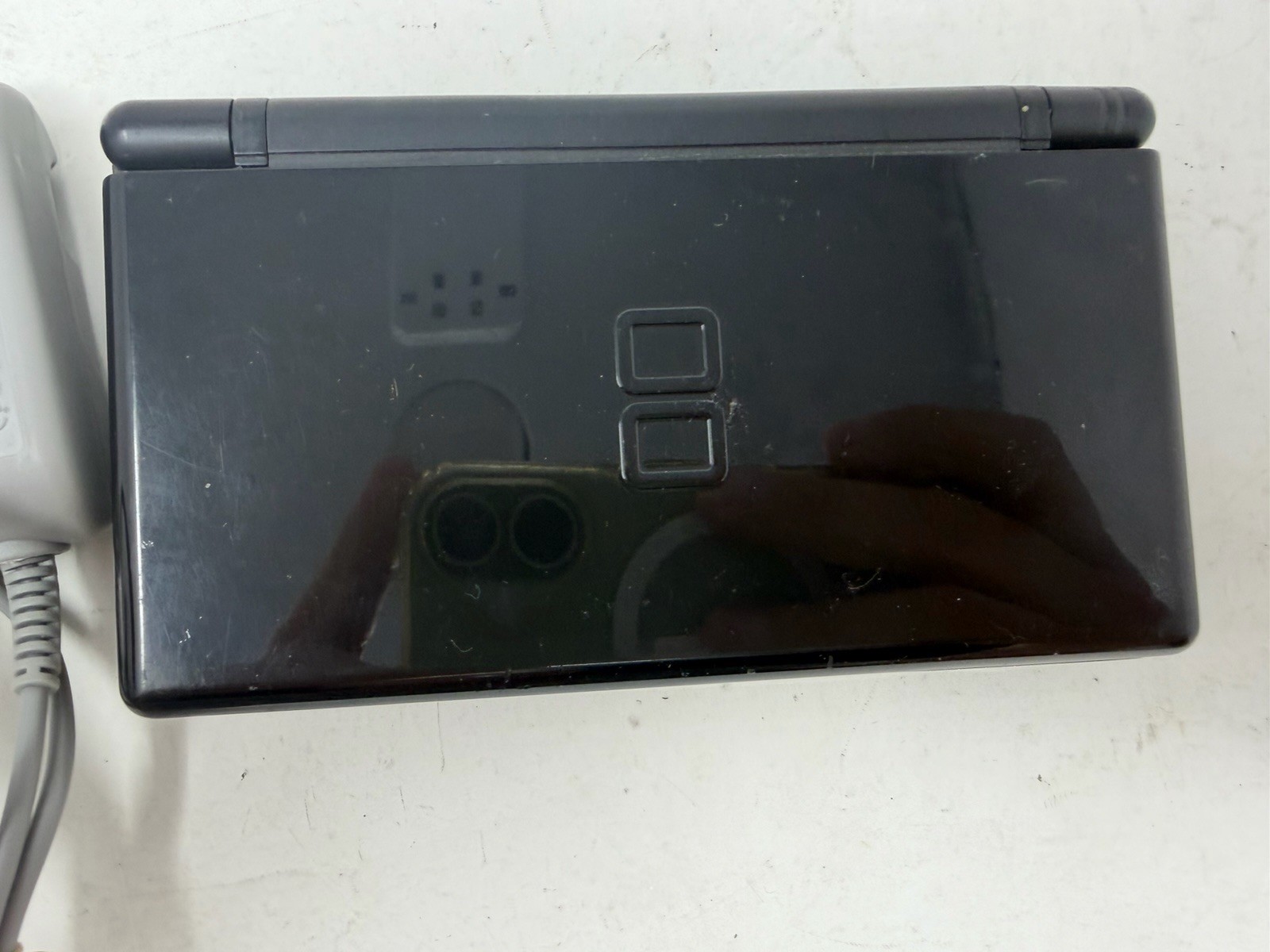 Nintendo DS Lite Onyx Black USG-001 With Charger Tested Working