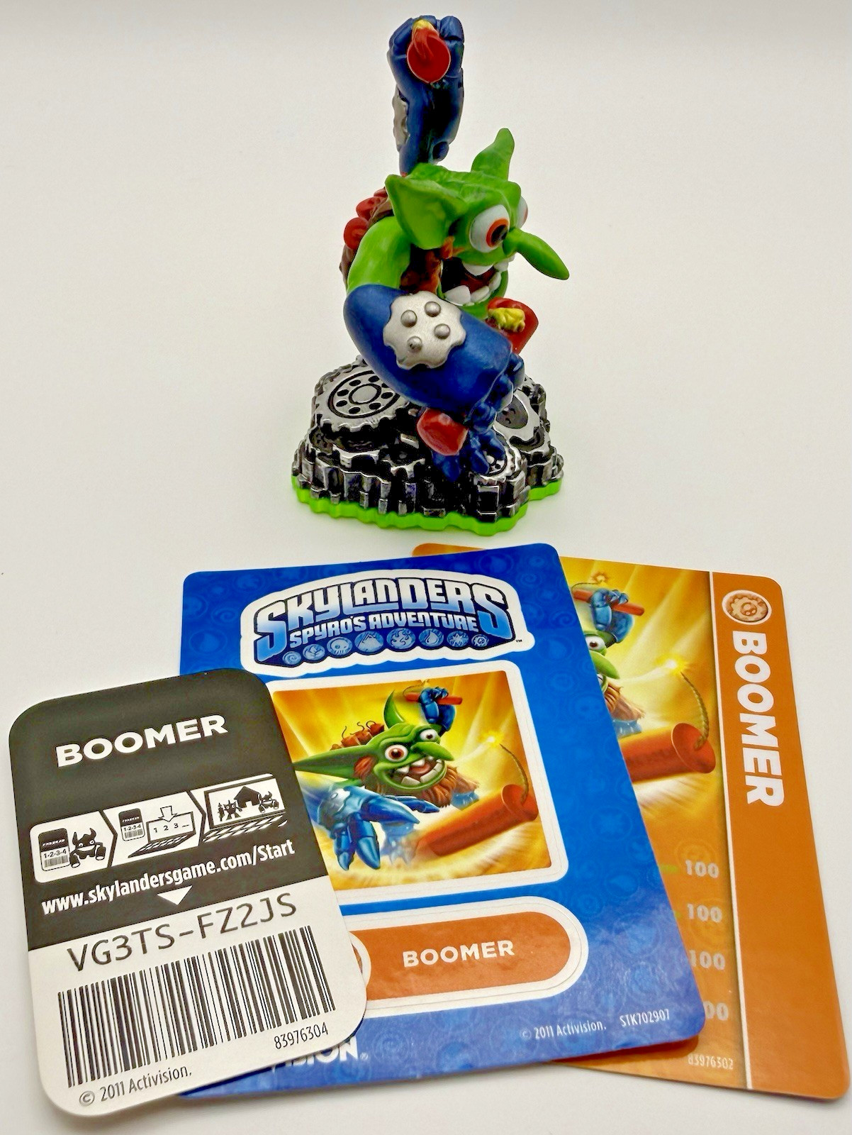 Skylanders Spyro’s Adventure BOOMER🧨 2011 Card Sticker Code Series 1 Complete