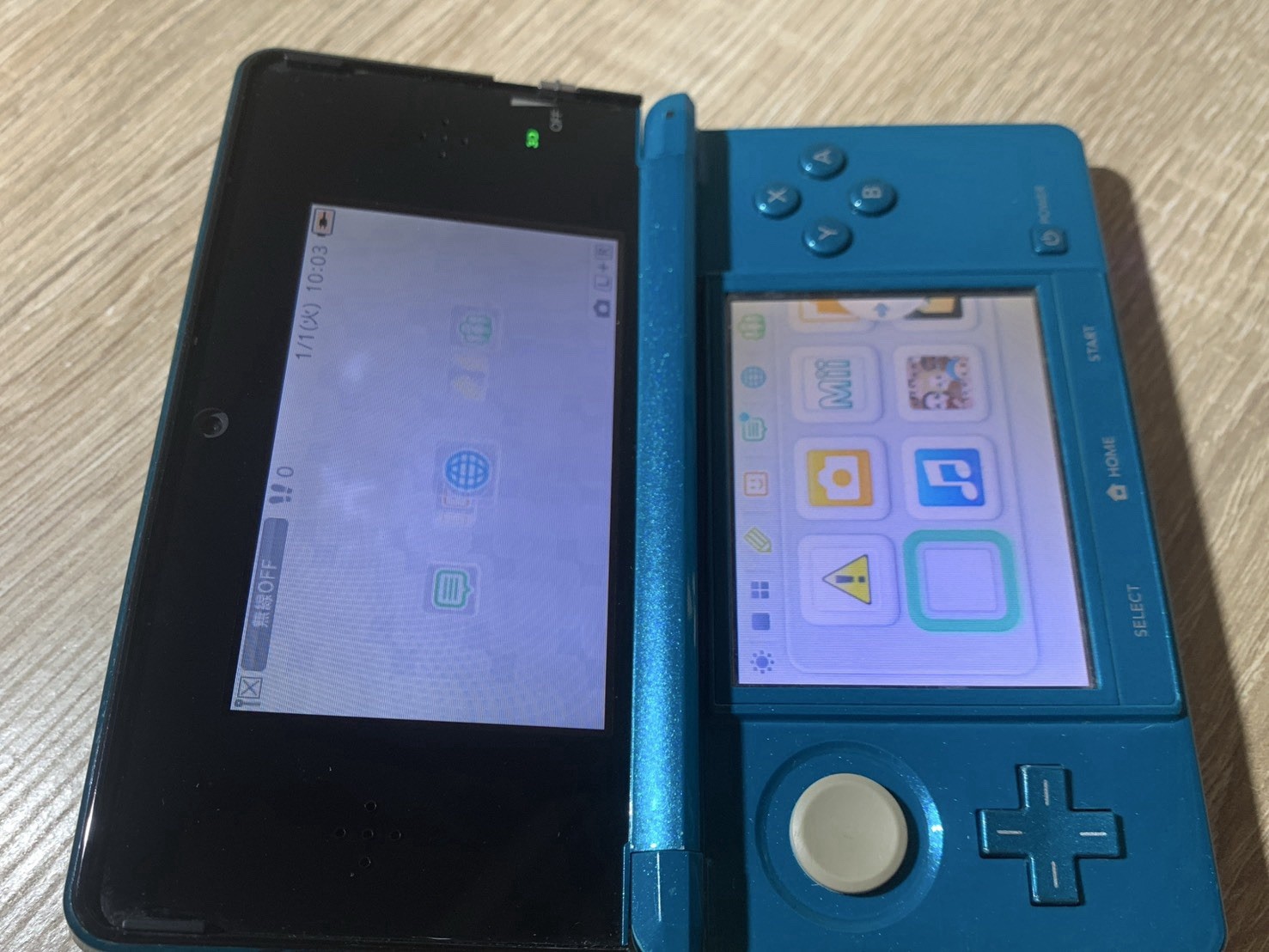 2123 Nintendo 3DS Aqua Blue Normal TESTED