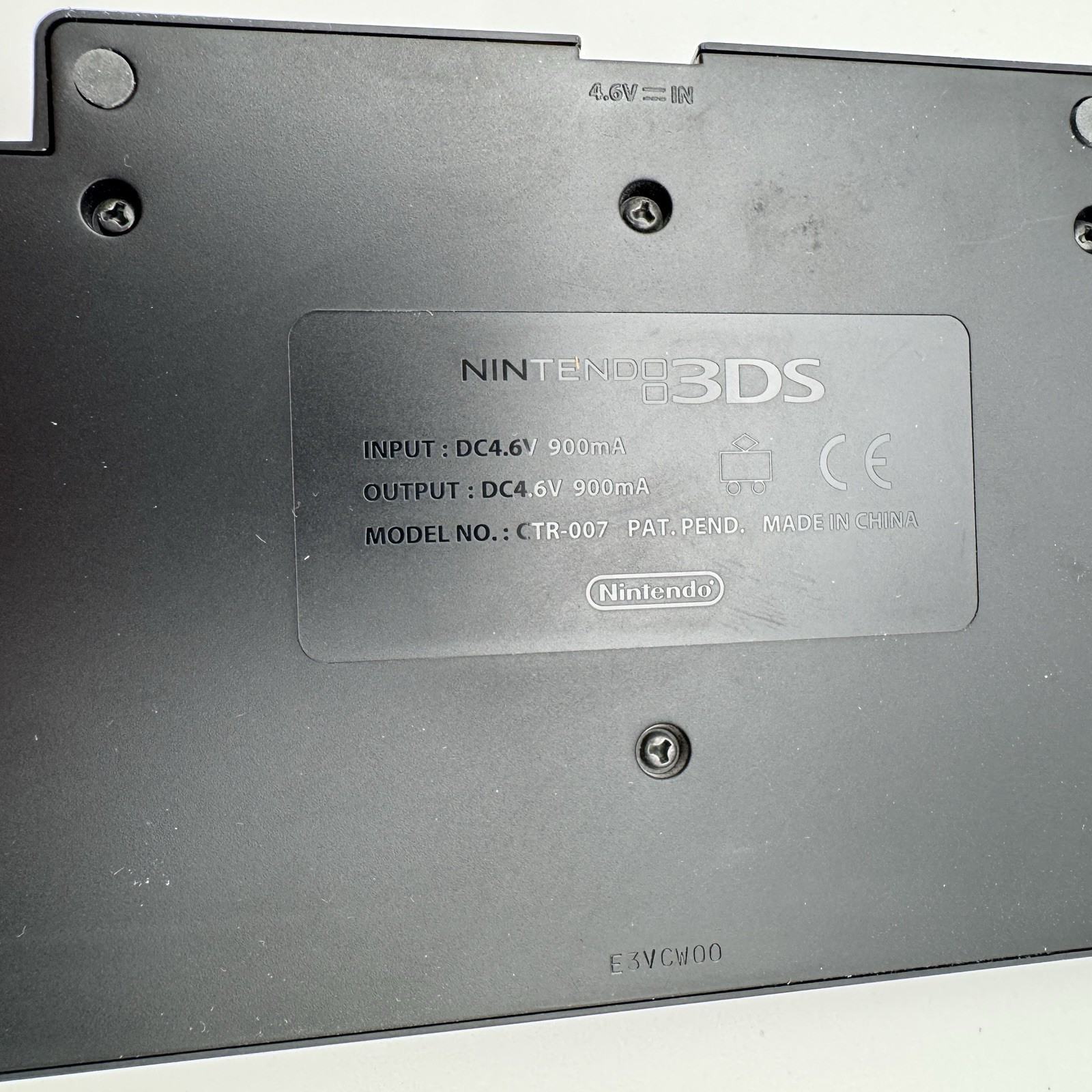 Nintendo 3DS OEM Charging Cradle Dock ~ CORD NOT INCLUDED ~ Black