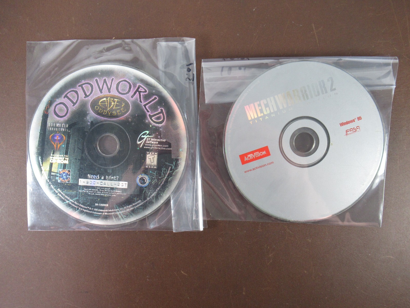 2 PC Games, Mech Warrior 2: Titanium Edition, Oddworld Oddysee (R FD)