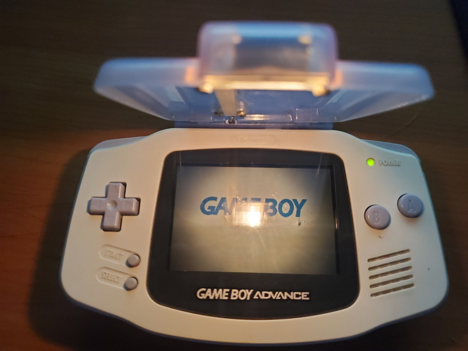 Gameboy Advance Pelican Light Screen Clear Purple Tested (Accessory Only!)