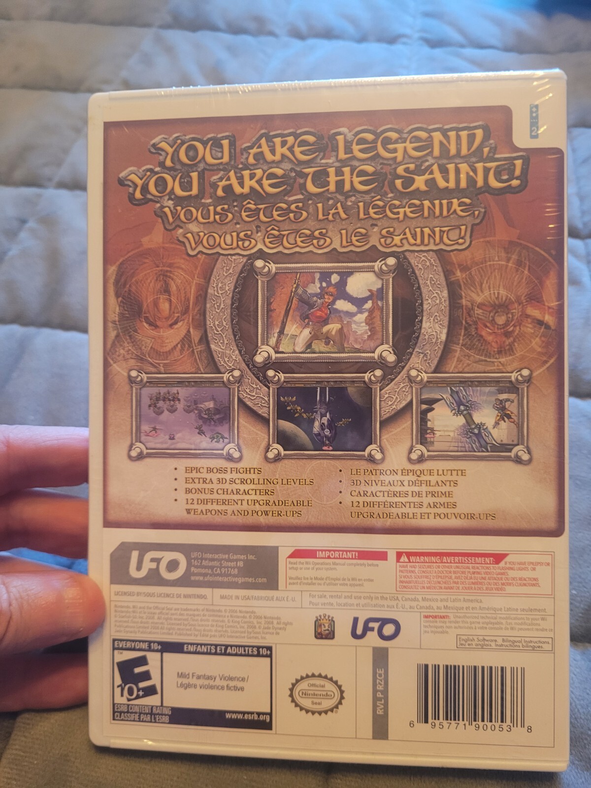 Wii “Saint” Game New Unopened by UFO Interactive Games