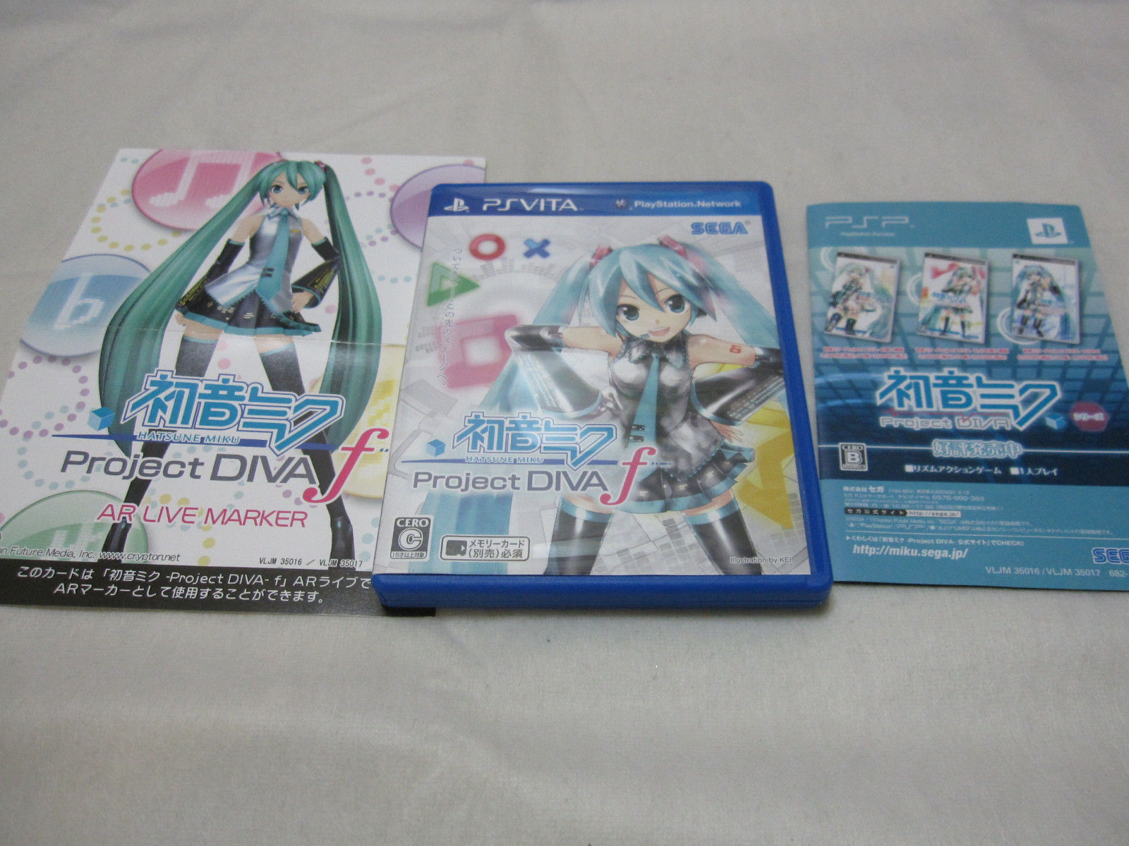 7-14 Days to USA. W/AR Marker + Card Vita Hatsune Miku Project Diva f Japanese