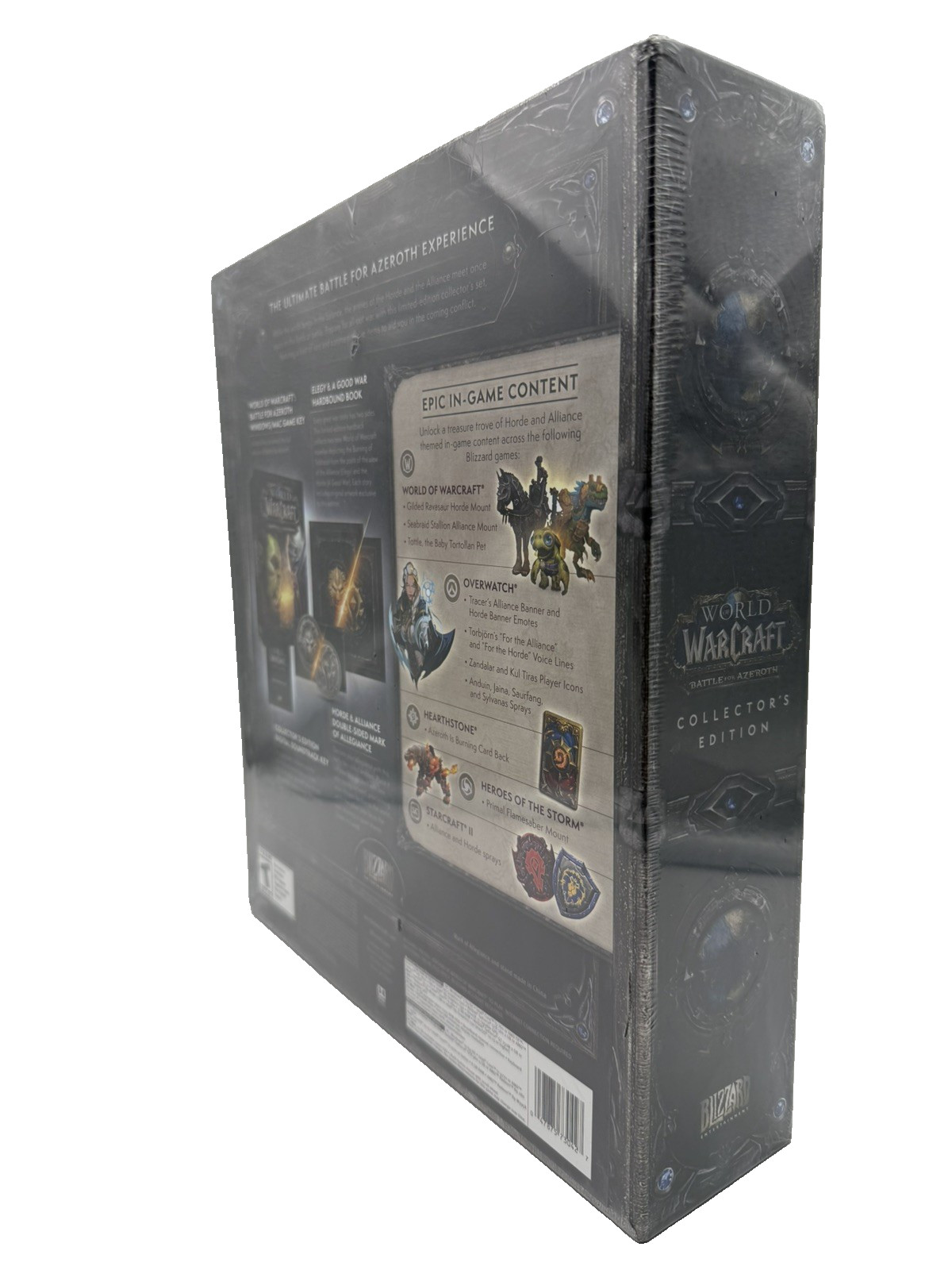 Blizzard World of Warcraft Battle for Azeroth Collector’s Edition NEW Sealed