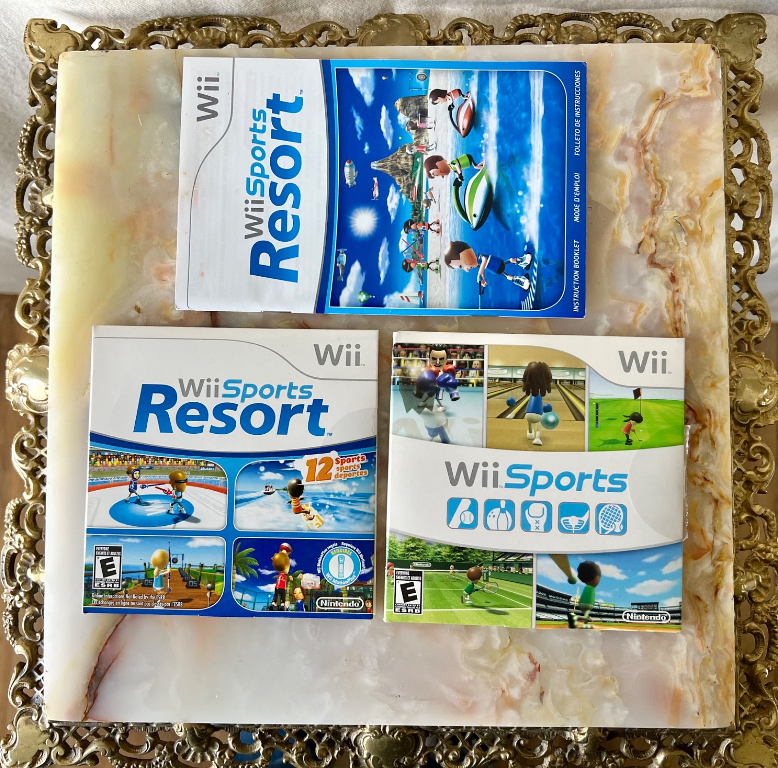Nintendo Wii Sports Complete Tested CIB + Sealed Wii Sports Resort
