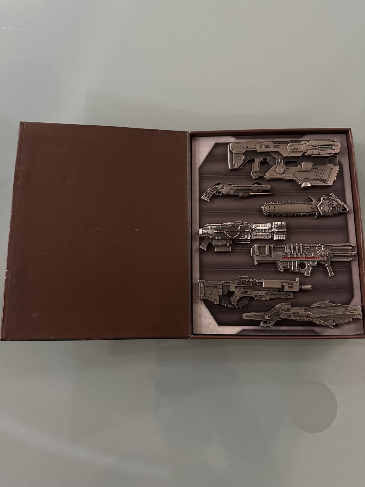 DOOM Eternal Premium Weapons Pin Set Numskull 7 Pin Display Box NEW Bethesda