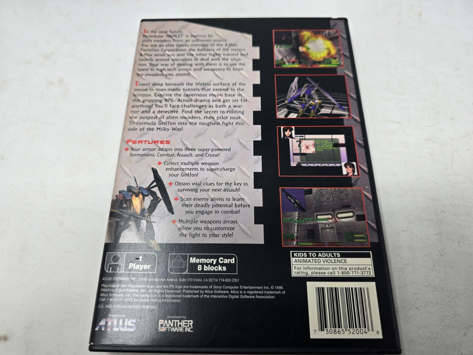 Space Griffon VF-9 (Sony PlayStation 1, 1997) Large Box PS1 Complete Tested