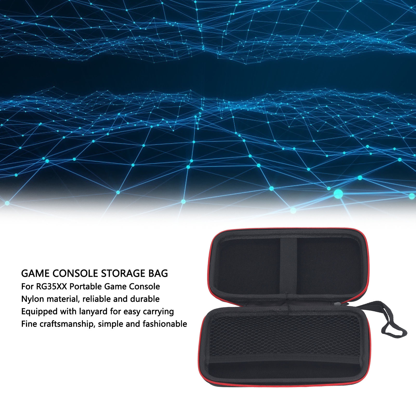 Portable Console Storage Bag For RG35XXH Game Console Case Travel Organizer