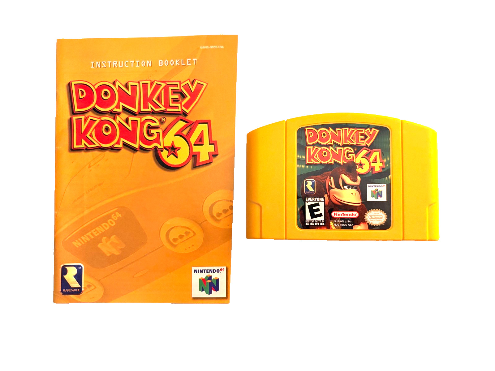 Donkey Kong 64 (Nintendo 64 1999) Authentic w/Manual N64 Video Game