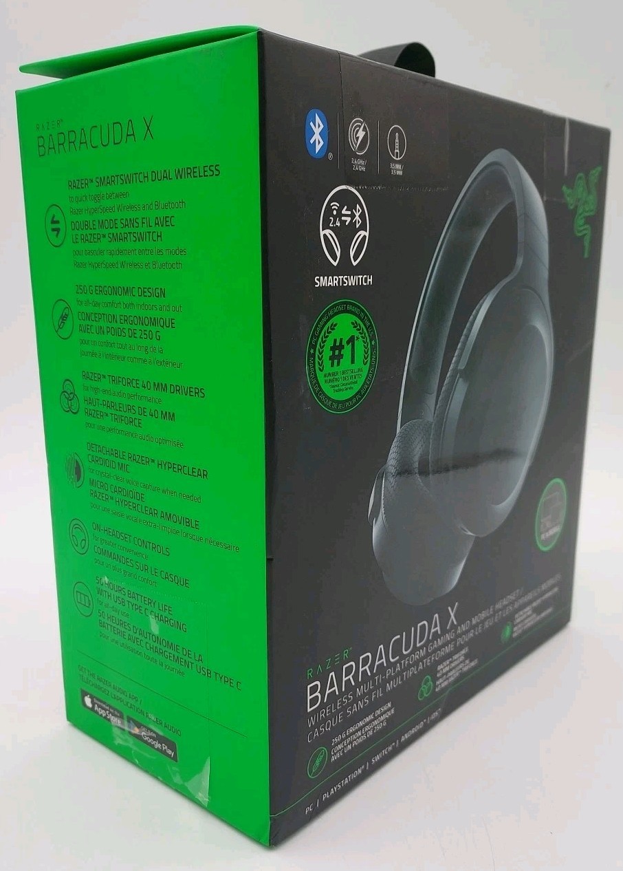 RAZER BARRACUDA X WIRELESS MULTI-PLATFORM GAMING AND MOBILE HEADSET (I1-A5)