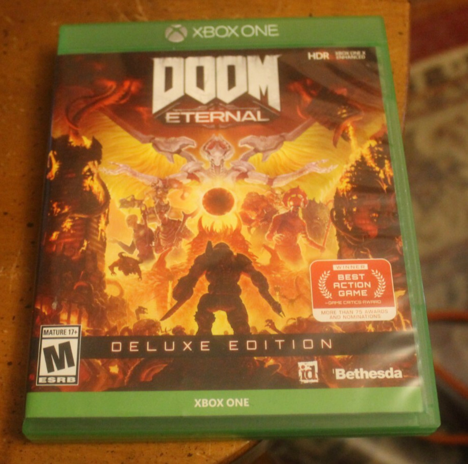 DOOM Eternal Deluxe Edition ~ XBOX ONE ~ Pre-owned