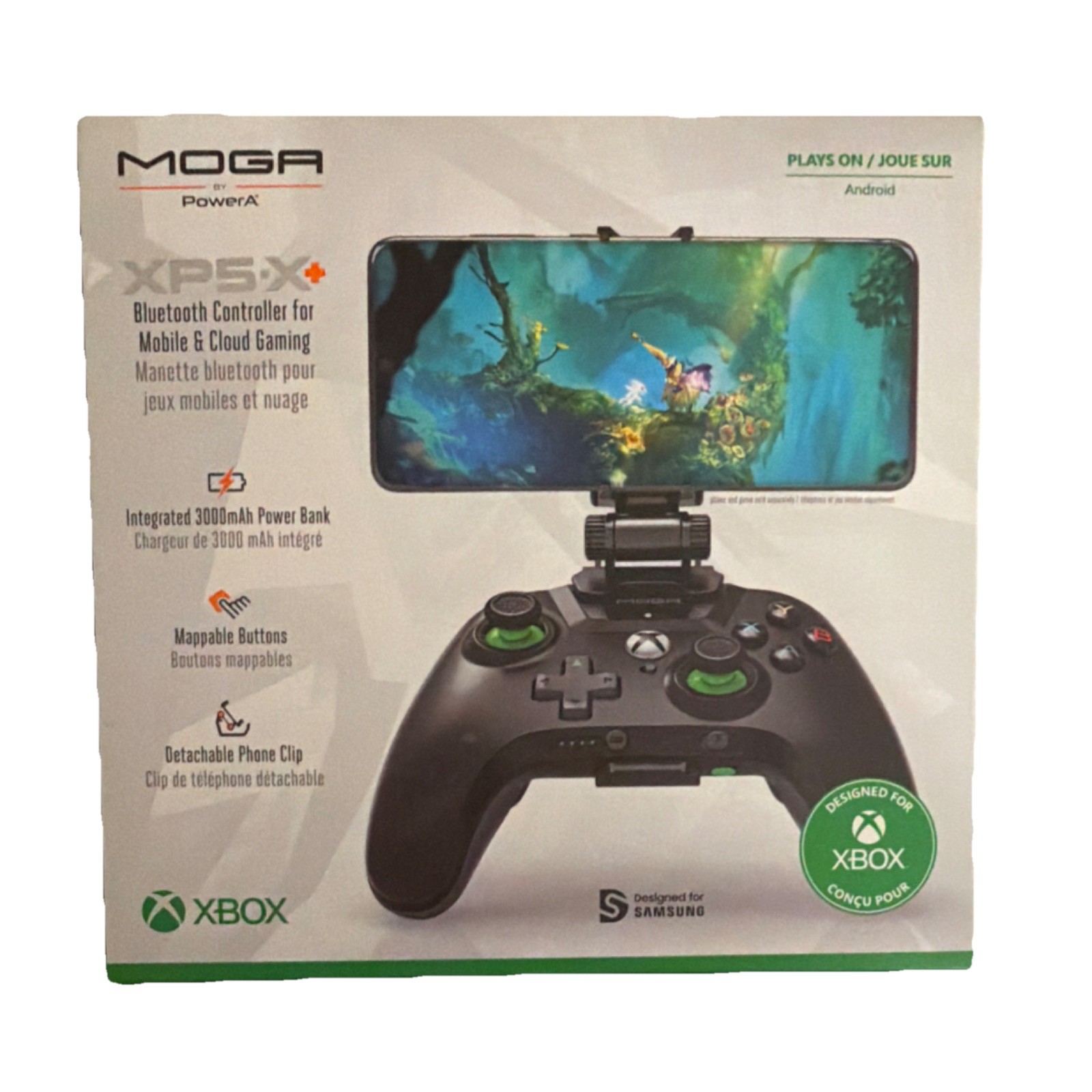 PowerA Moga XP5-X Plus Bluetooth Controller Android Xbox PC, 3000mAh Power Bank